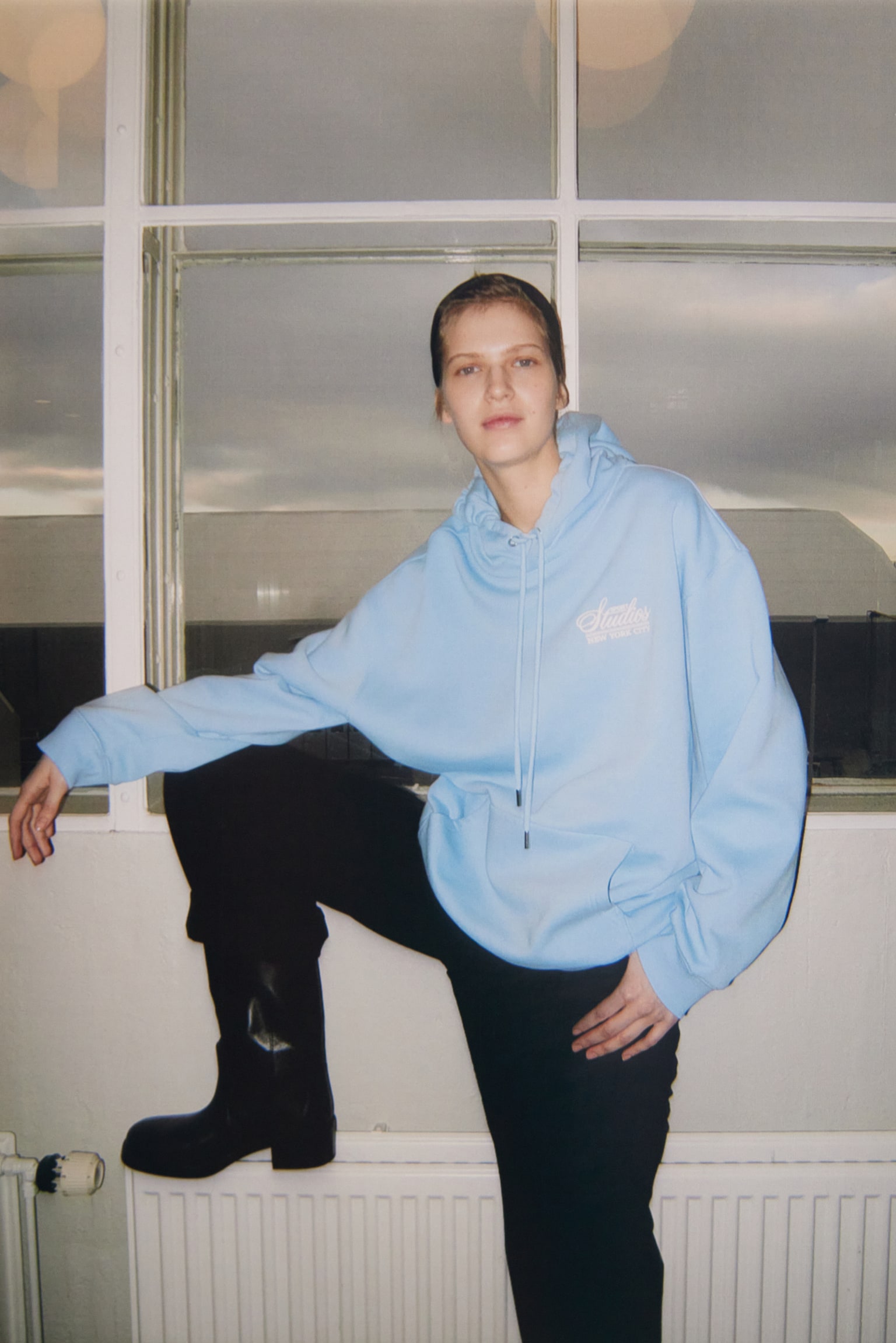 Hoodie - Light blue/Sport Studios - 2