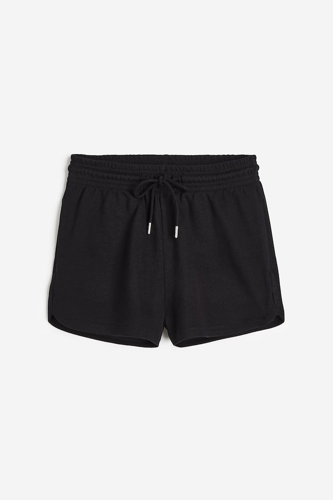 Sweatshirt shorts - Black/Cream/Greige - 1