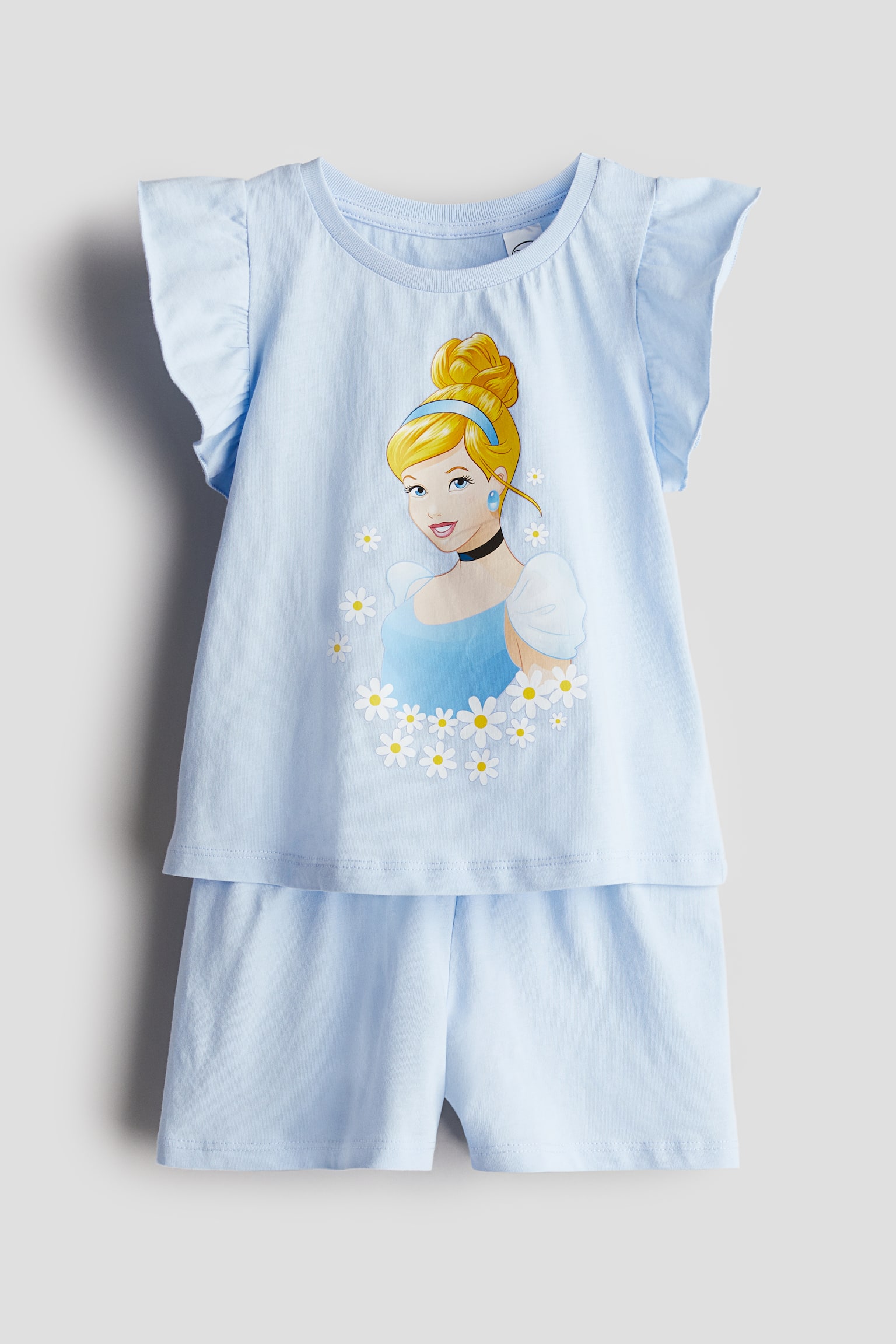 Printed pyjamas - Light blue/Cinderella/Light purple/Frozen/Light grey marl/Aristocats - 1