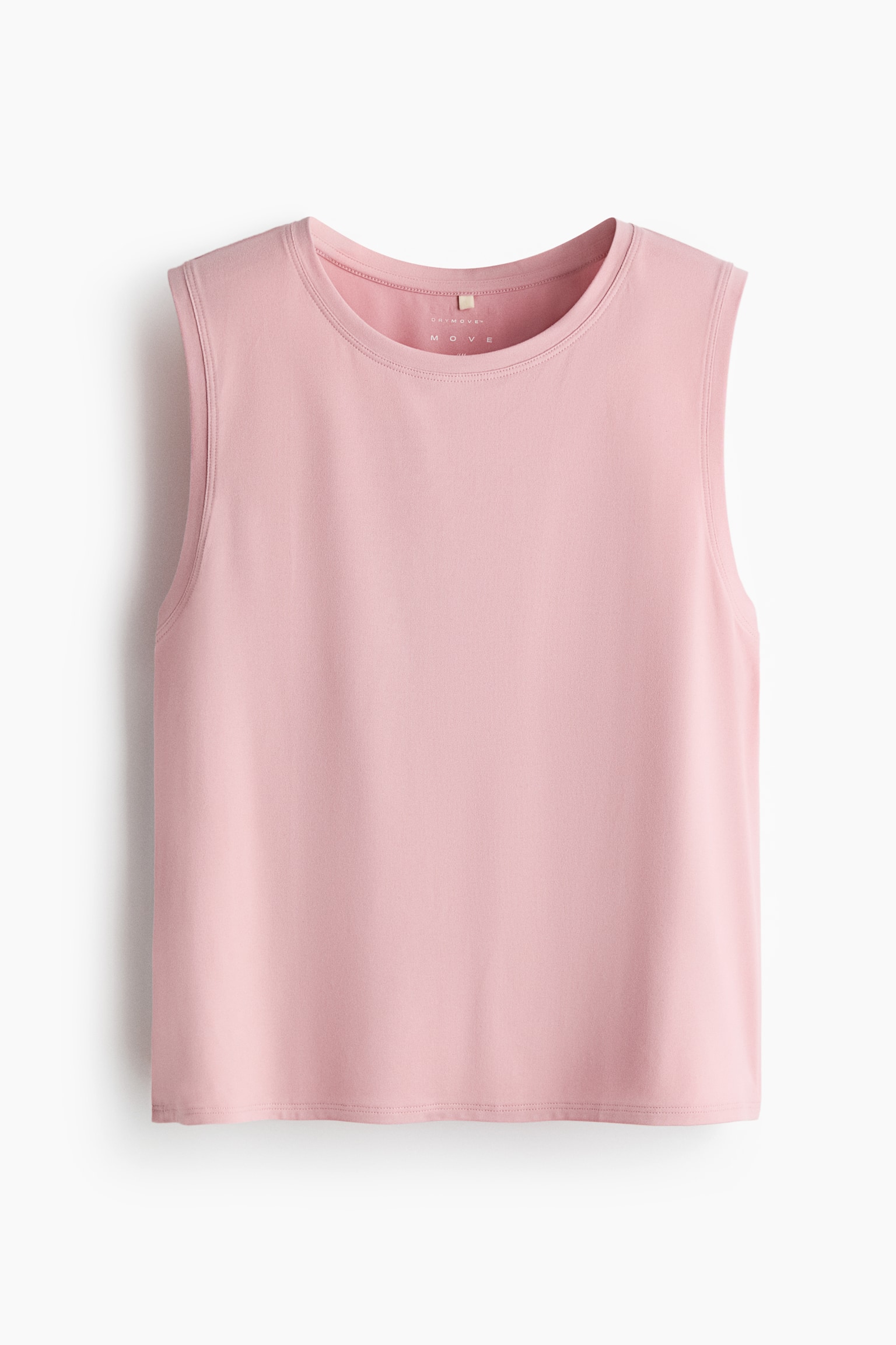 Boxy Sports Tank Top with DryMove™ - Pastel pink/Black