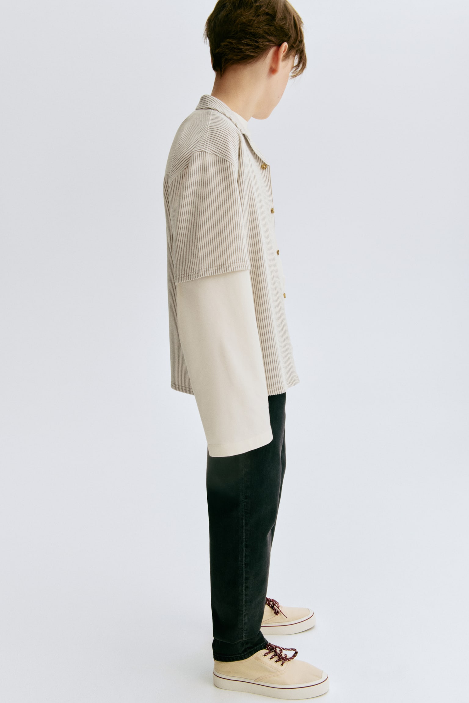 Детские джинсы H&M Relaxed Tapered Fit, цвет: Чёрный — фото 3