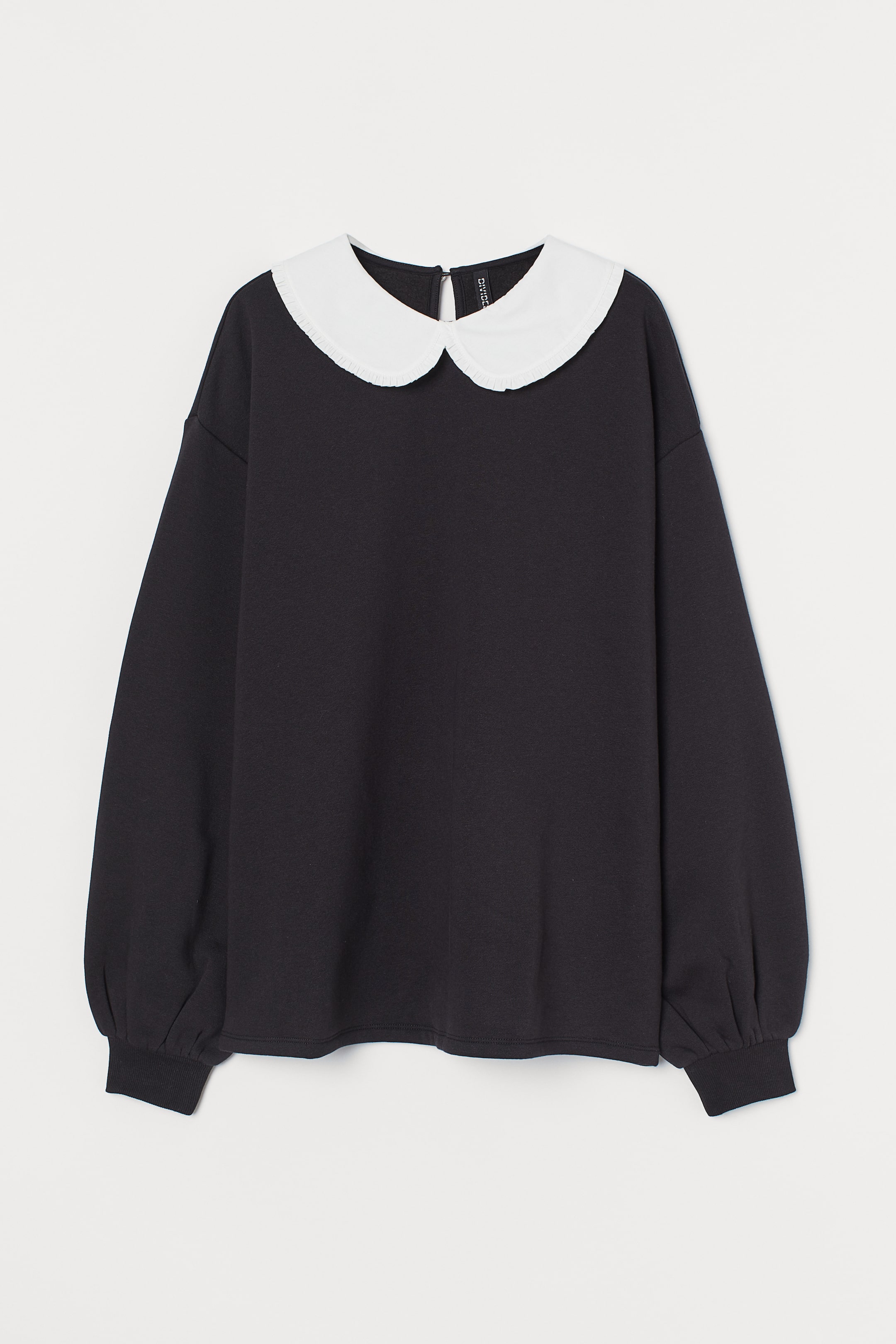 Collared sweatshirt Black Ladies H&M HK