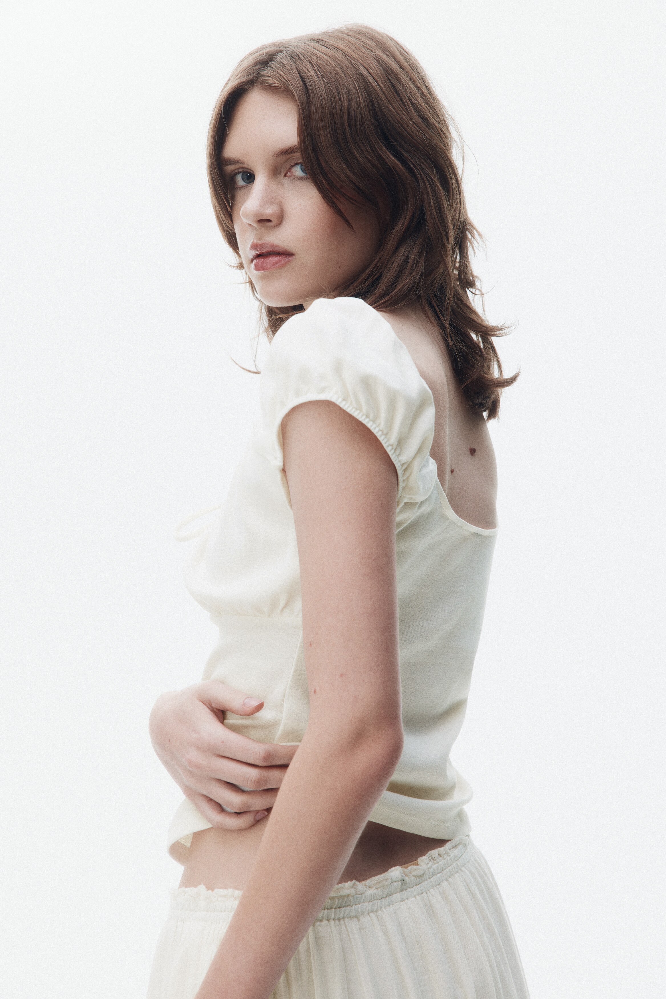 Drawstring-detail top