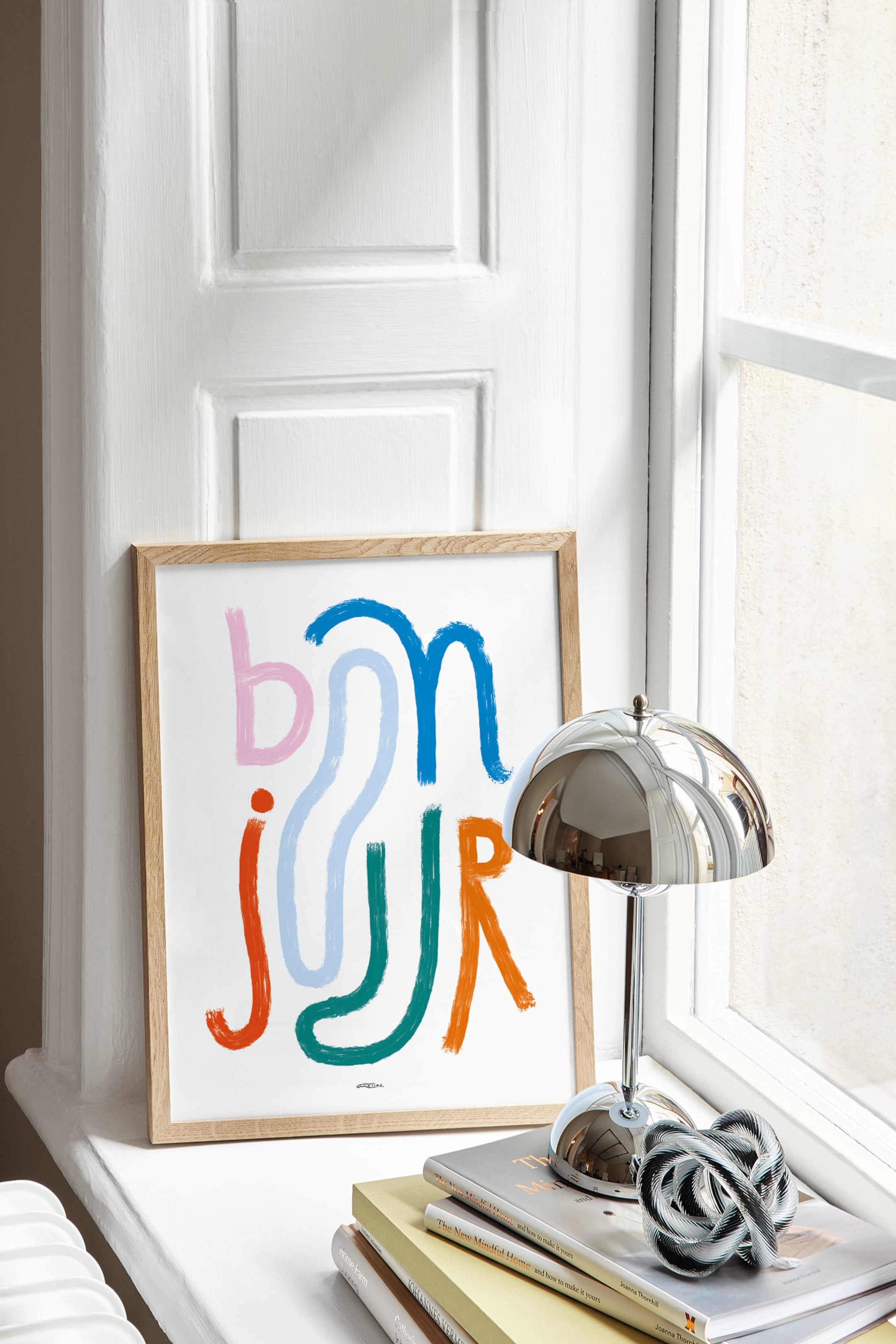 View larger image: Bonjour Poster - Red/blue/green/pink - Postery - Home All | H&M GB 1
