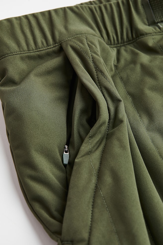 Padded outdoor trousers - Dark khaki green - 3