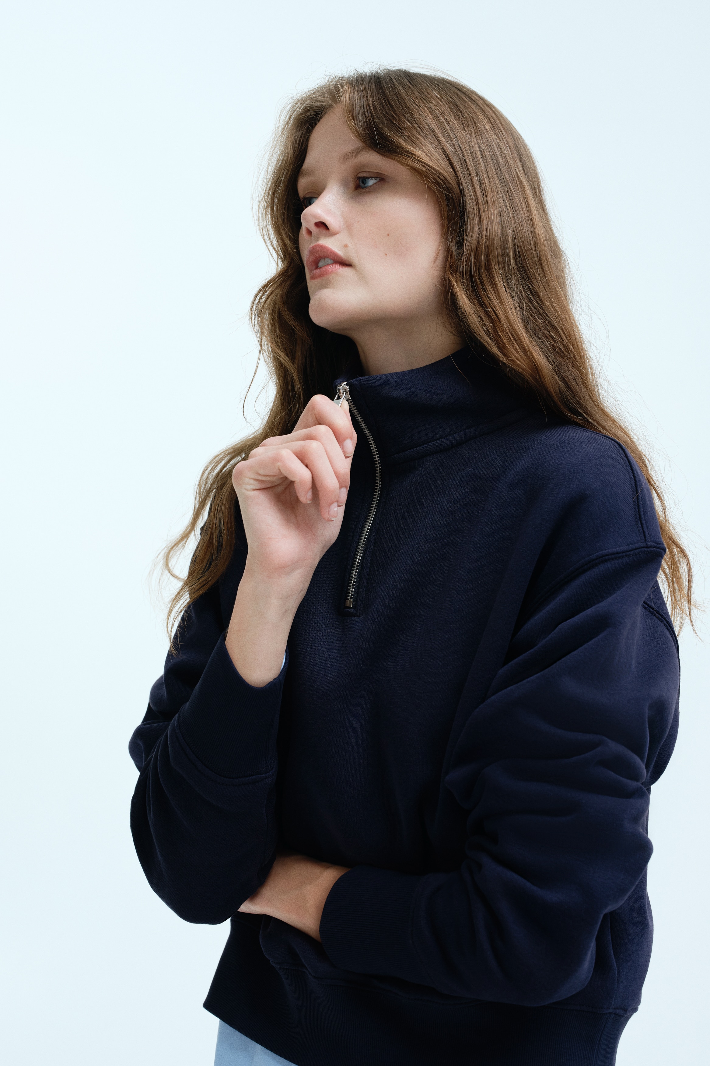 Zip-top sweatshirt