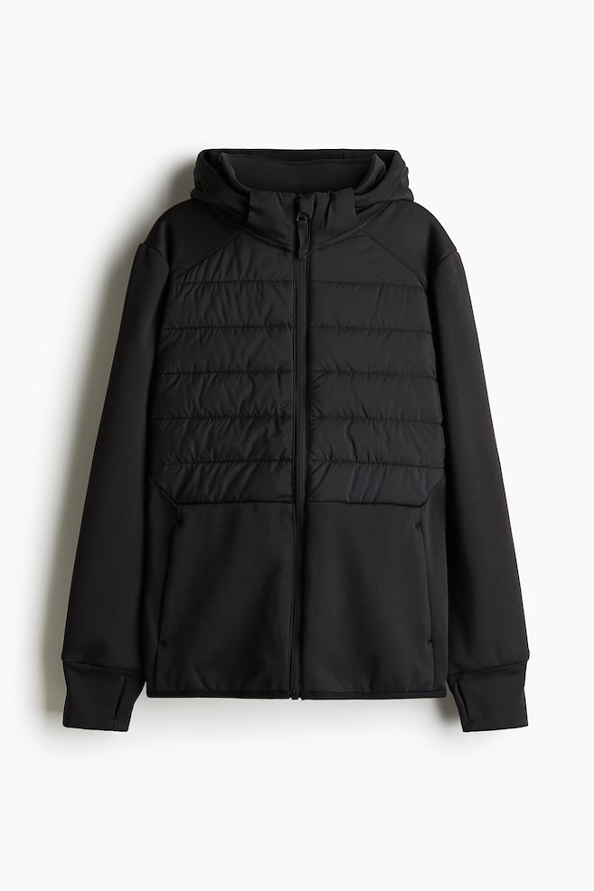Padded sports jacket - Black - 1