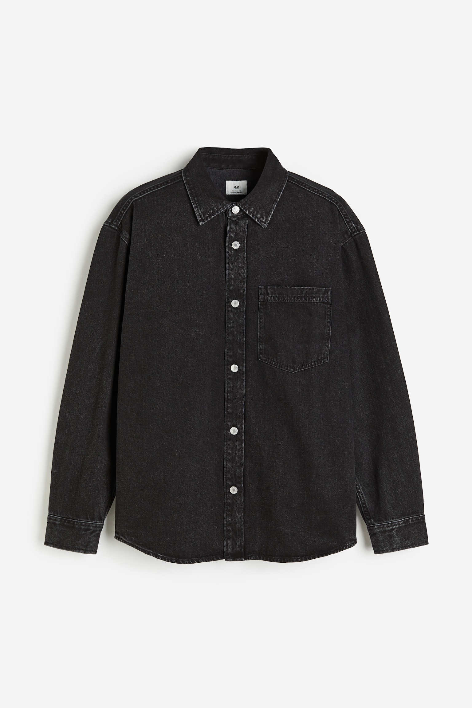 Regular Fit Denim Overshirt - Denim black/Dark denim blue/Denim blue - 2