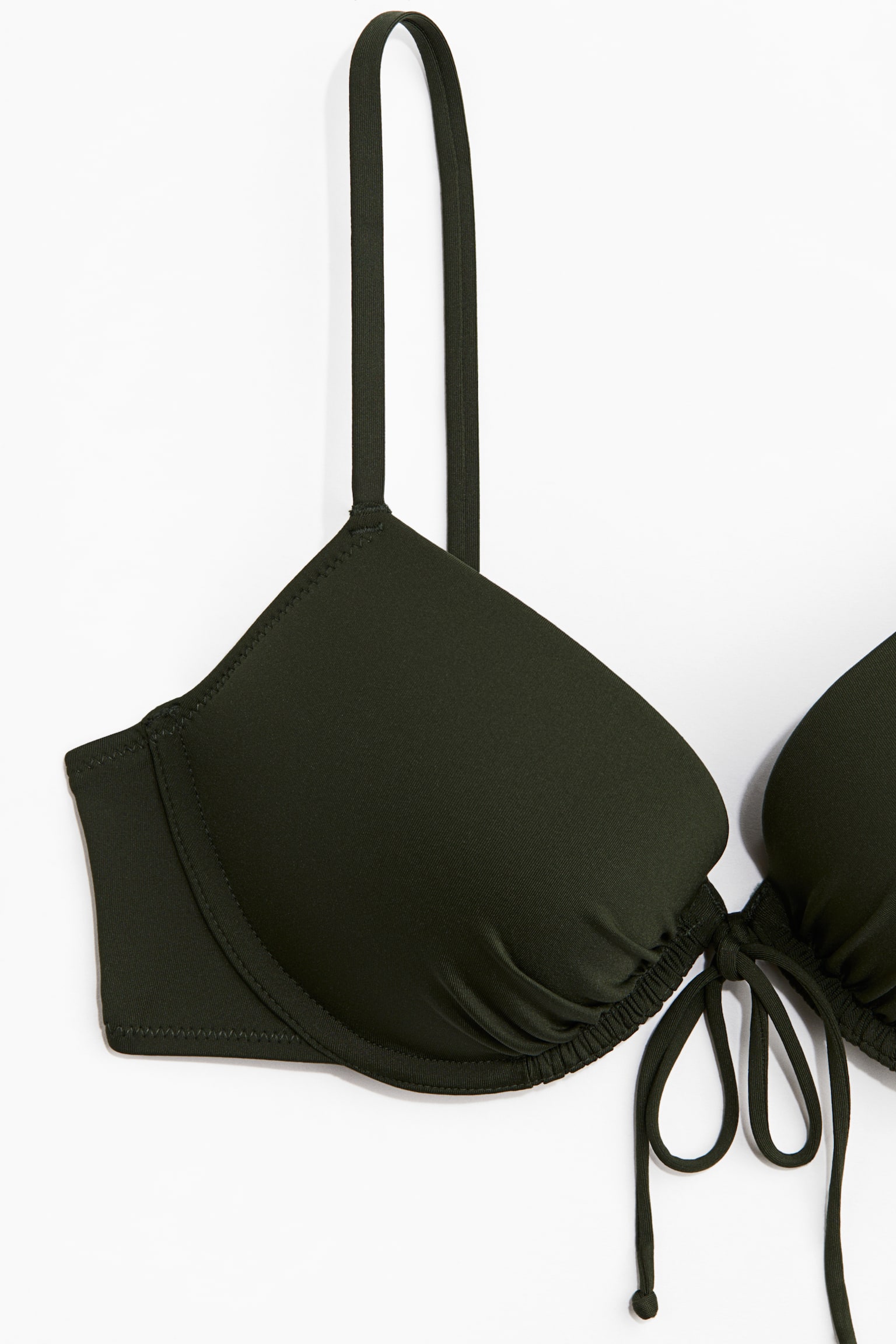 Áo bikini nâng ngực - Màu xanh lá đậm - 3