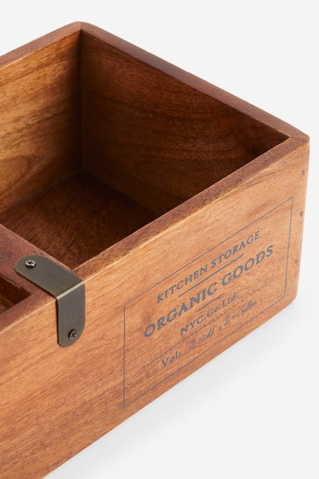Wooden storage box - Beige/Mango wood - 3