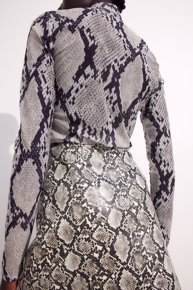 Mini skirt - Grey/Snakeskin-patterned/Black/Brown/Dogtooth-patterned/Light beige/Checked - 4