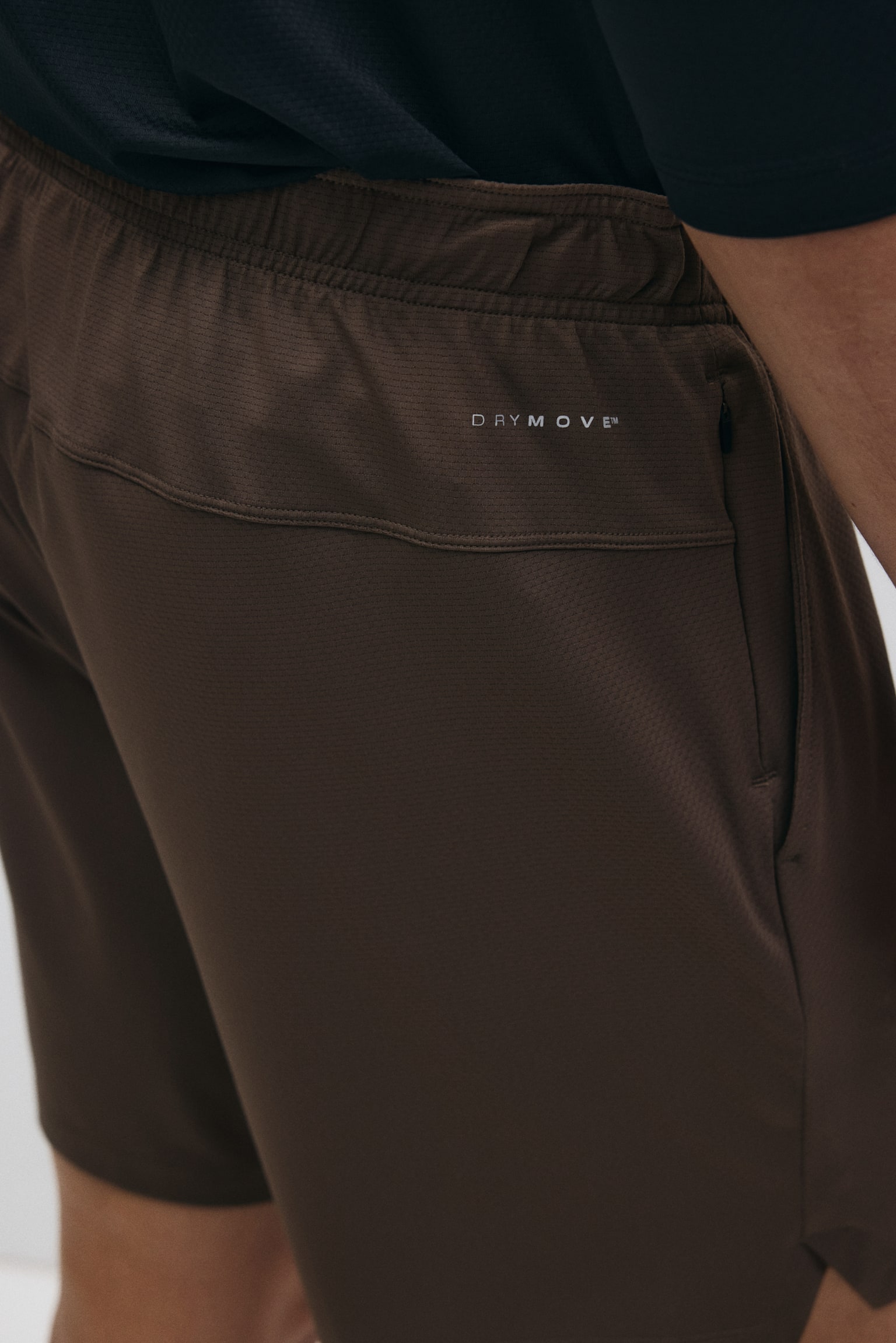 Спортивні шорти DryMove™ - Світло-коричневий/Чорний/Світло-сірий меланж/Темно-синій/Приглушений зелений/Сірий меланж/Темно-коричневий - 4