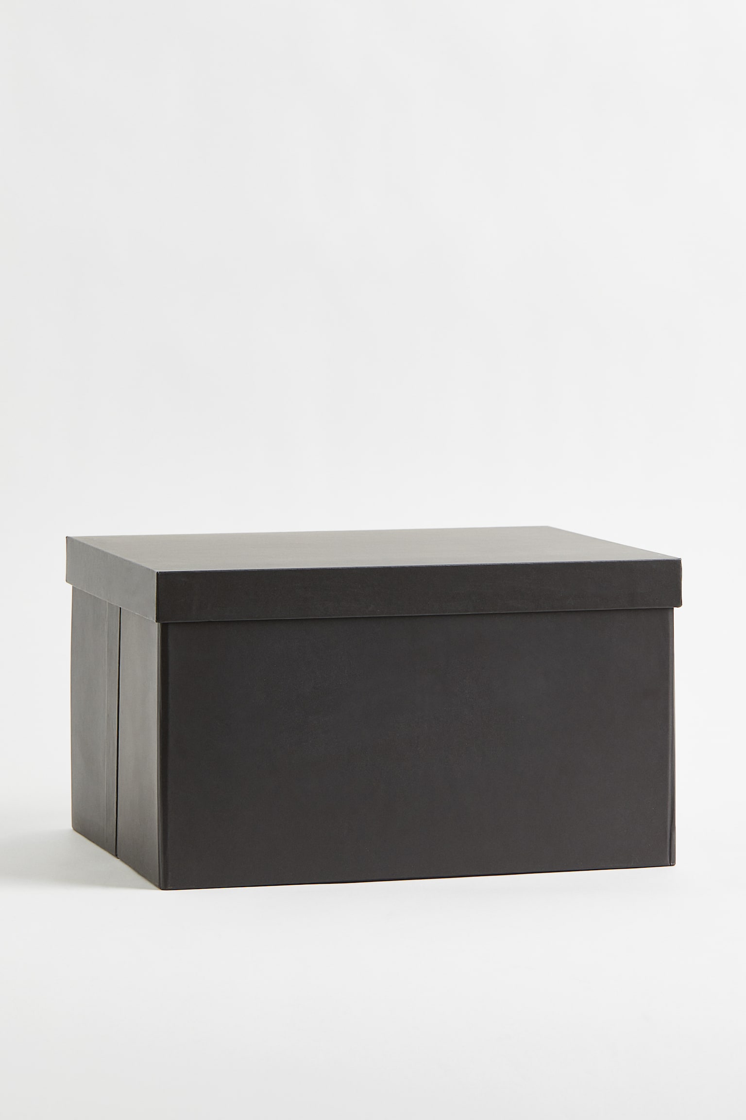 Lidded storage box - Dark grey/White/Beige - 1