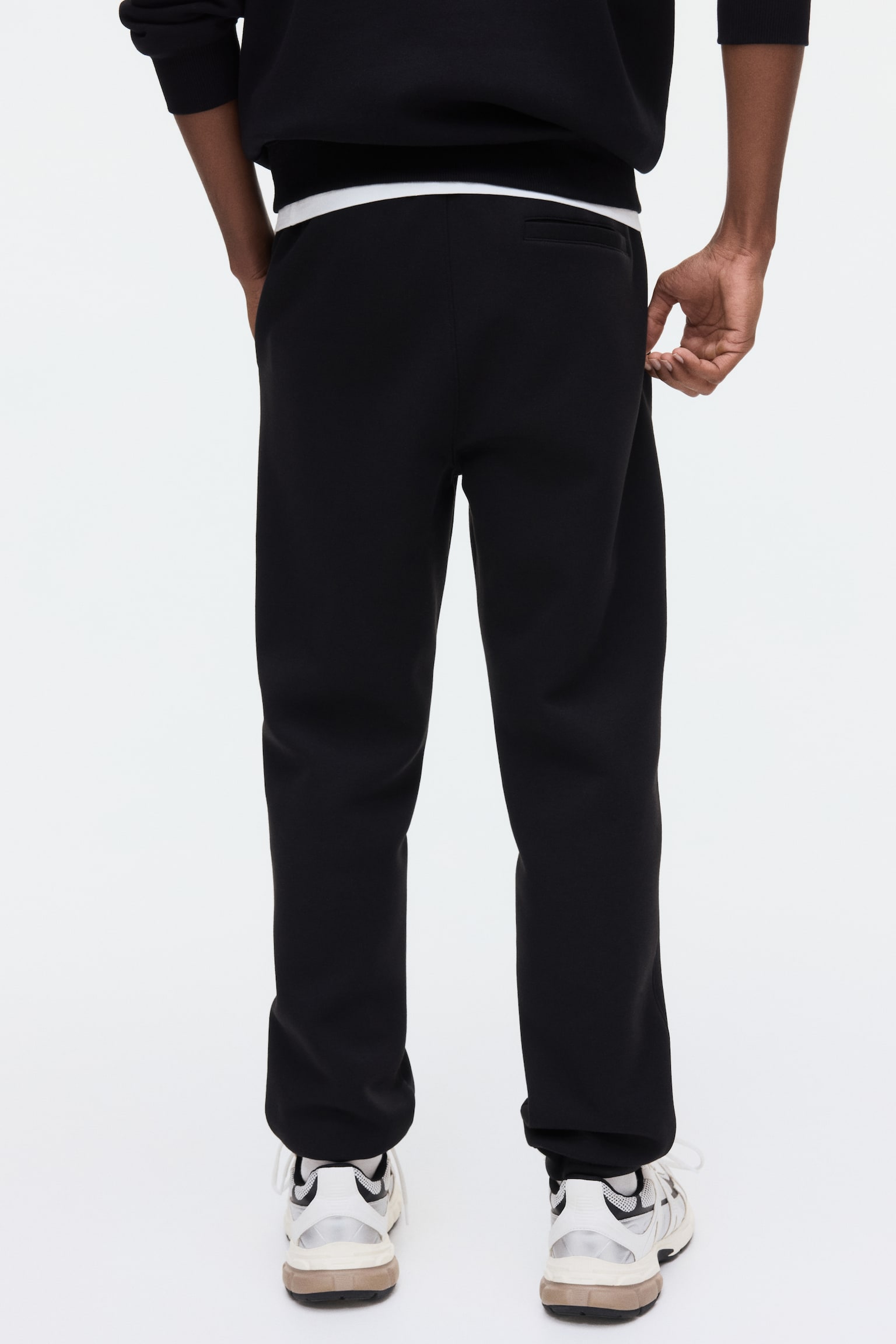 Regular Fit Interlock sweatpants - Black/Dark blue/Dark brown/Dark grey - 3