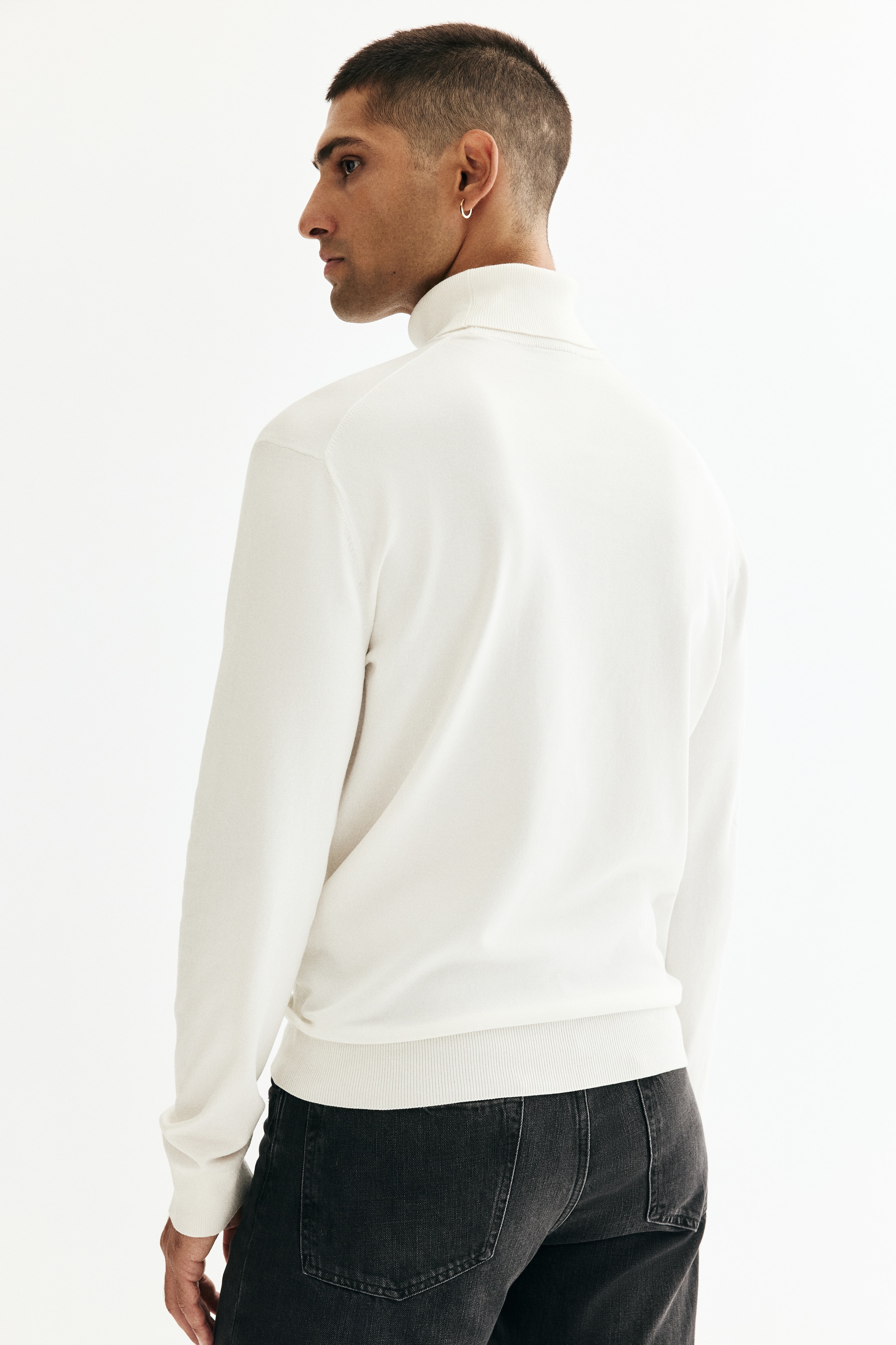 Regular Fit Polo-neck jumper