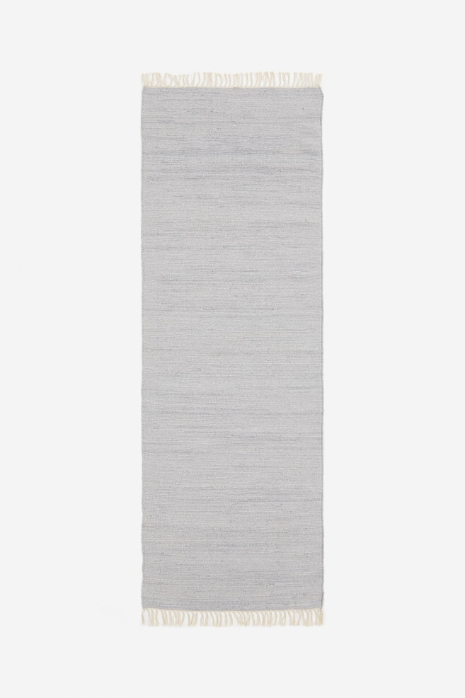 Cotton rag rug - Light grey/Grey - 1