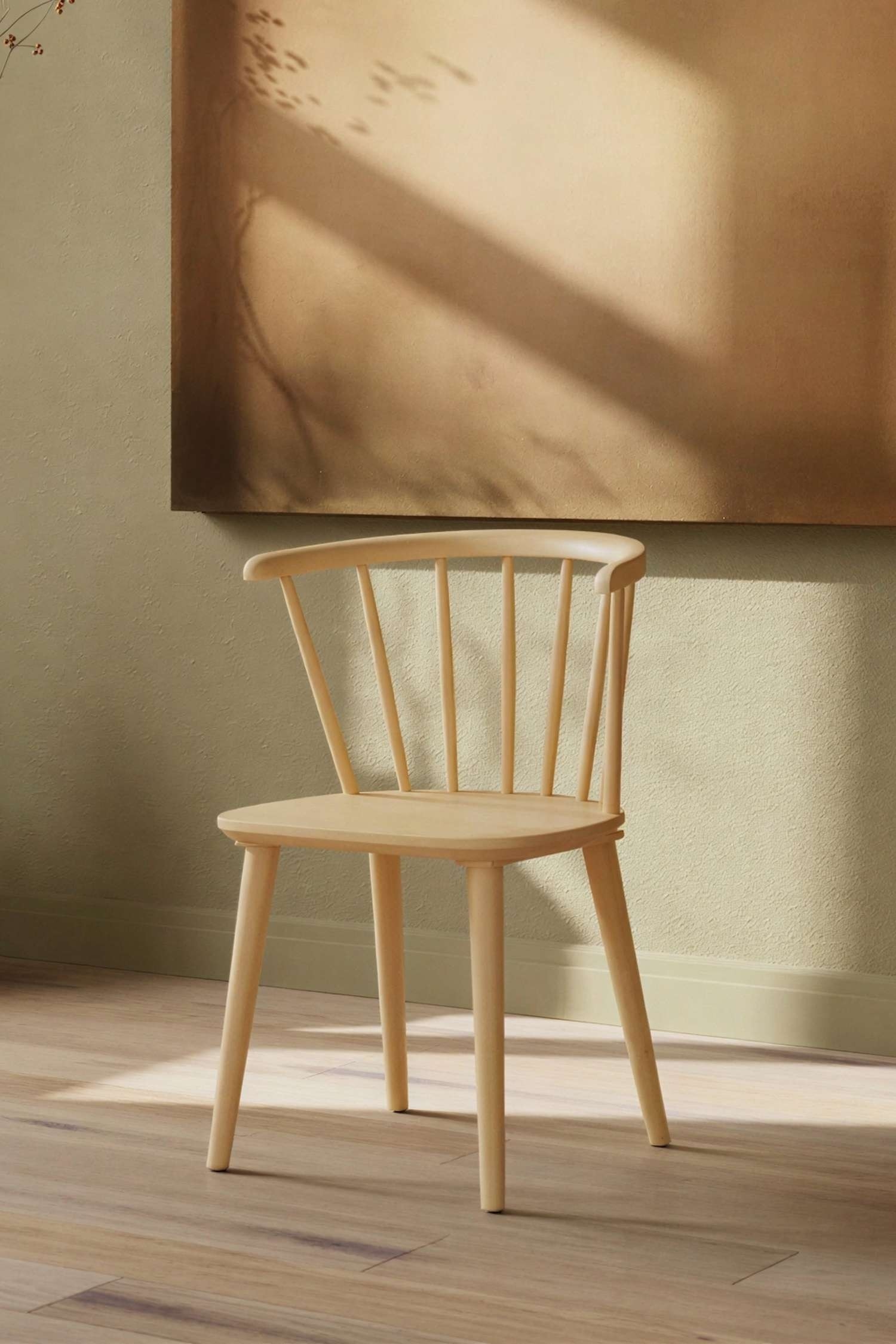 Chaise Bobby Lot De 2 - Bois D’hévéa, Naturel