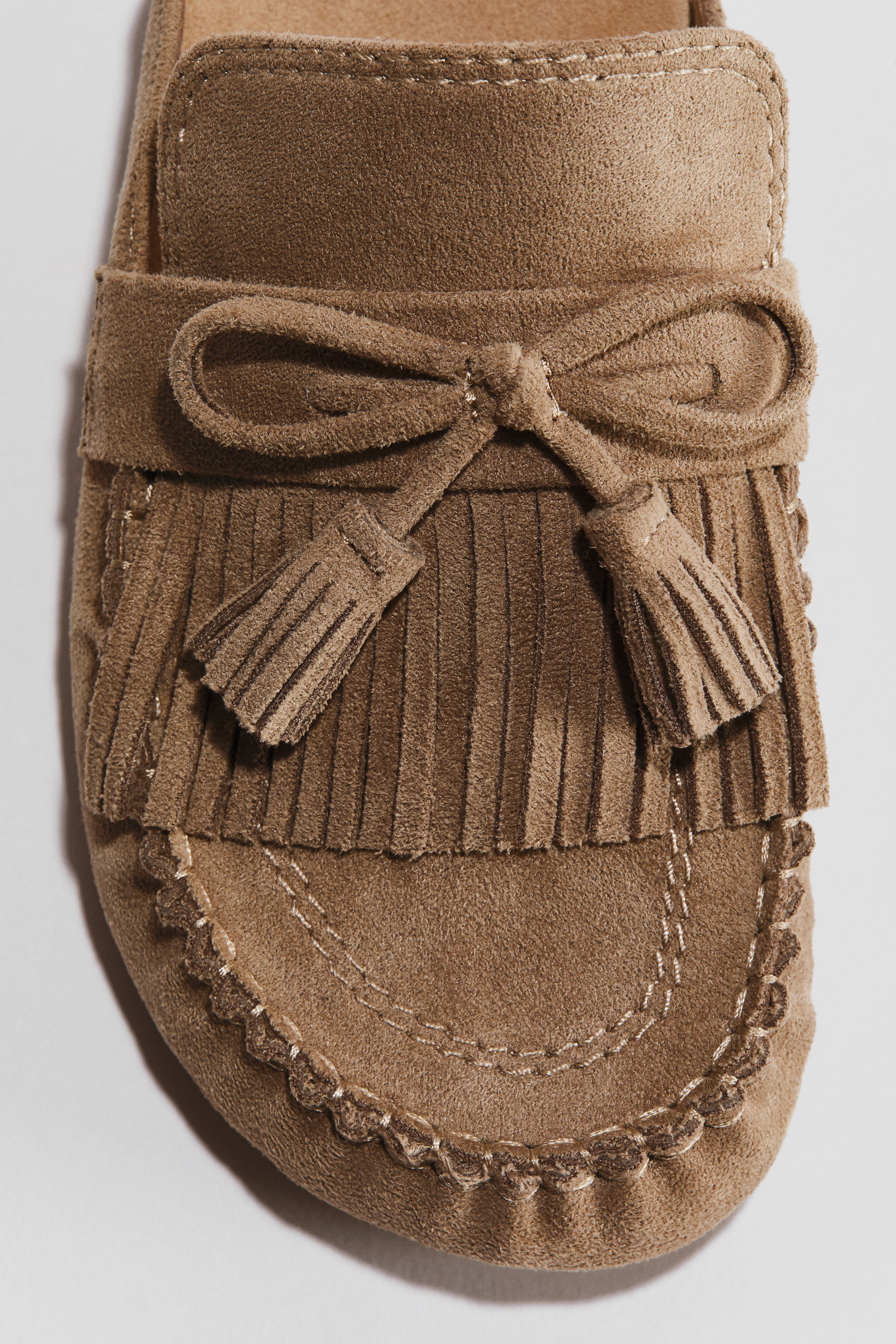Tassel-Detail Mules