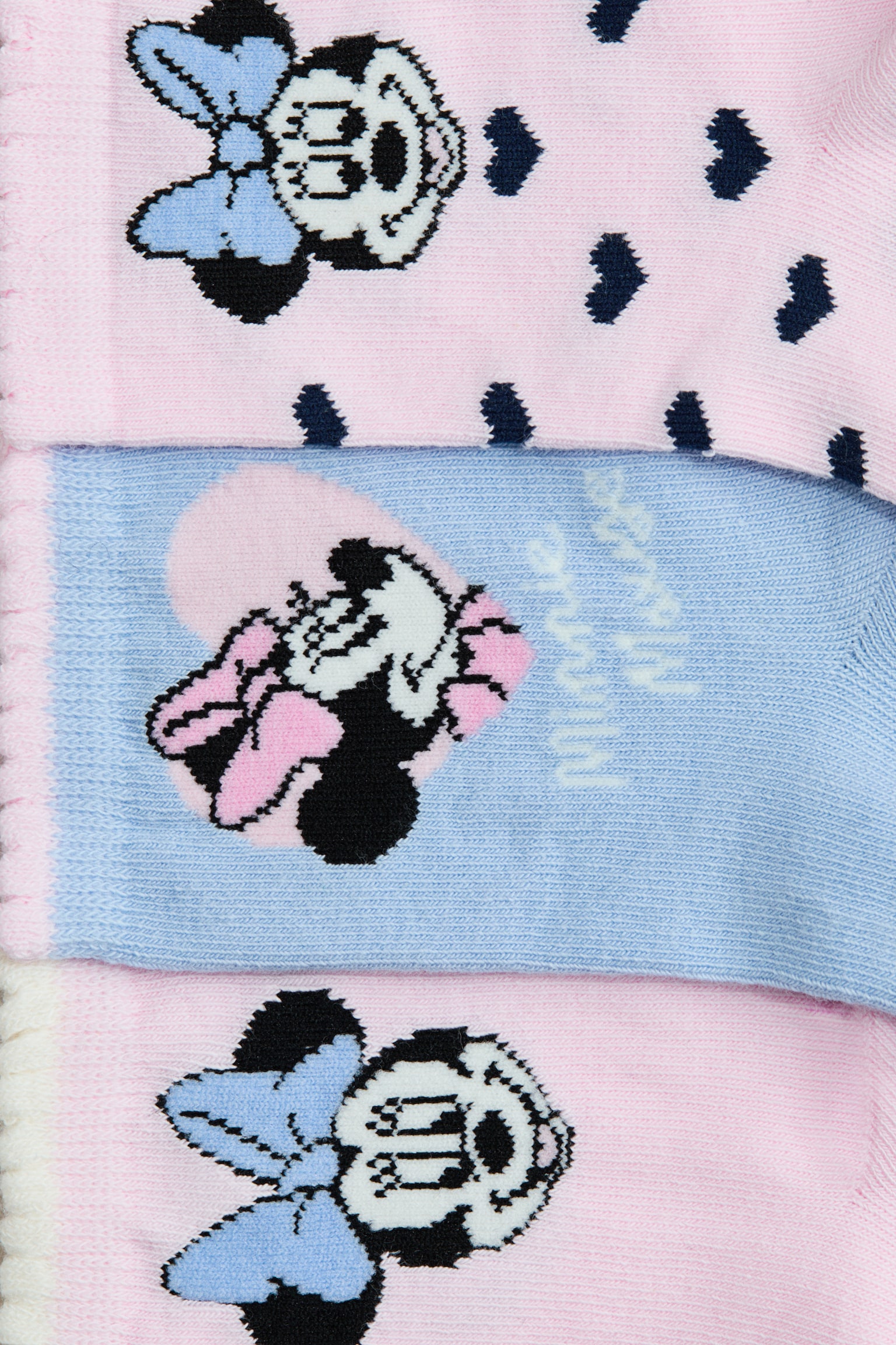 Набір із 5 пар шкарпеток із малюнком - Light blue/Minnie Mouse/Фіолетовий/Будиночок Ґаббі/Білий/Hello Kitty/Червоний/Мінні Маус/Світло-рожевий/Hello Kitty/Світло-рожевий/Блуї/Блакитний/Disney/Рожевий/Hello Kitty/Світло-фіолетовий/Ліло і Стіч - 3