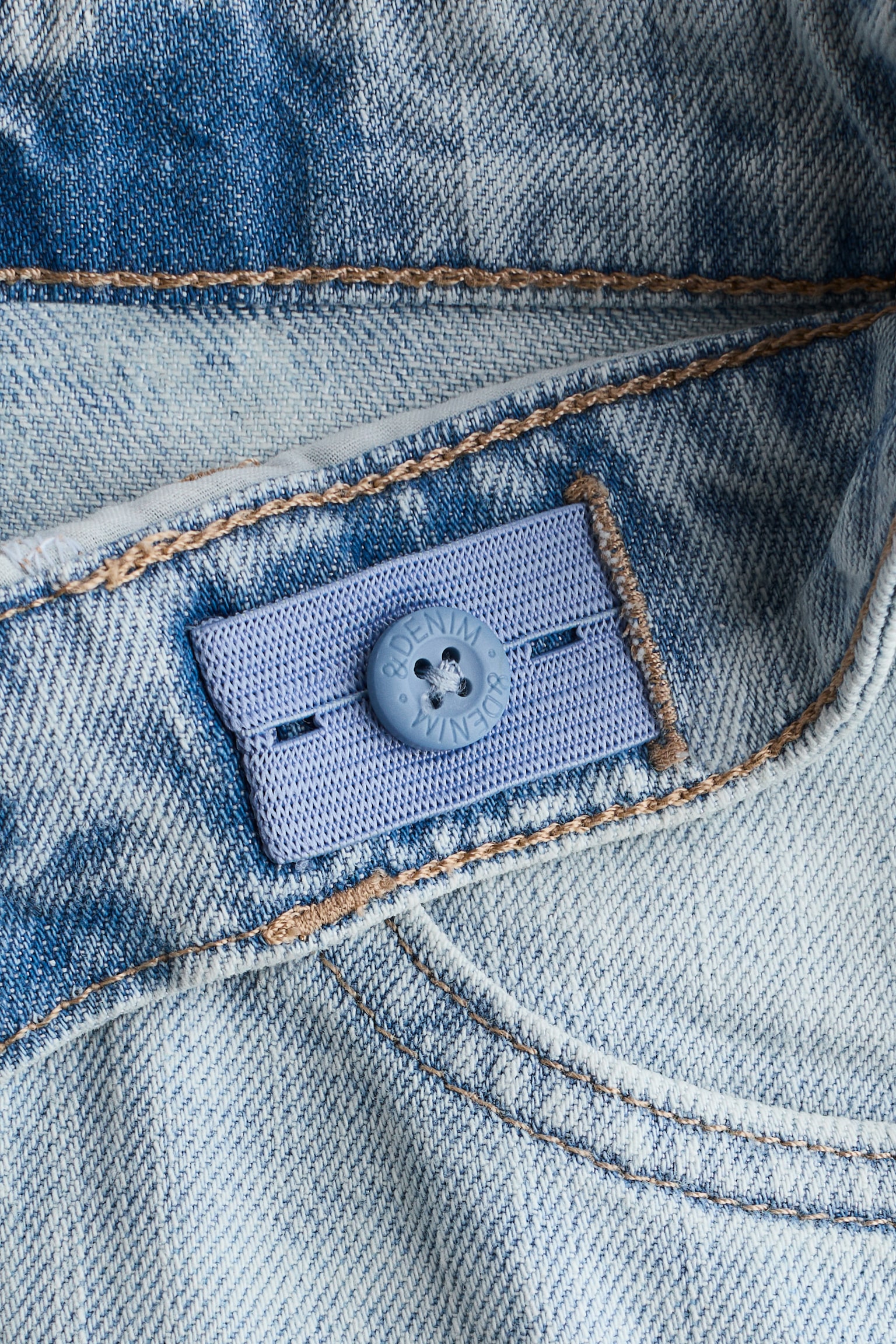 Barrel-leg jeans - Light denim blue/Black/Denim blue - 6