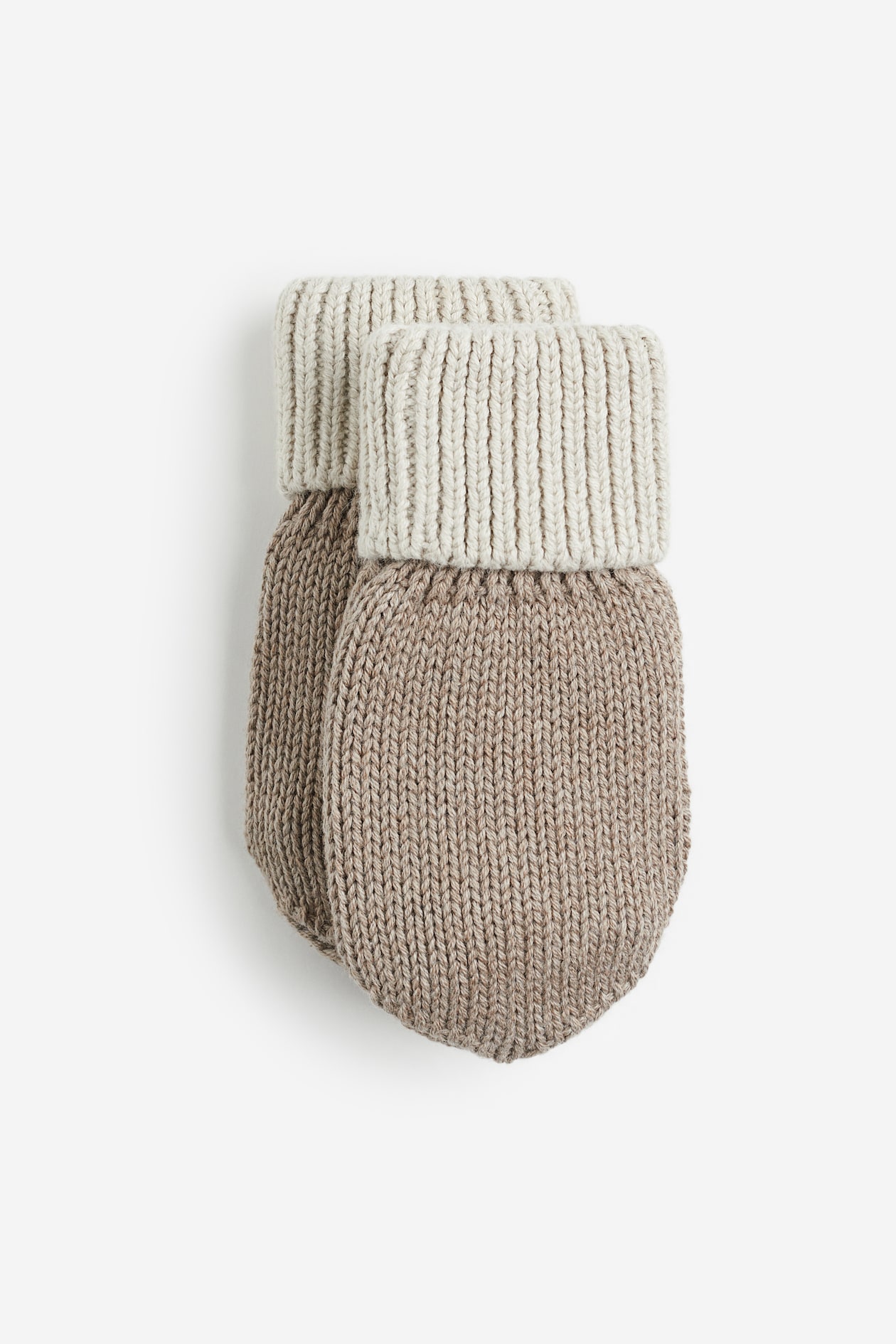 Mittens Light Taupe/light beige Knit Mittens for kids | H&M US