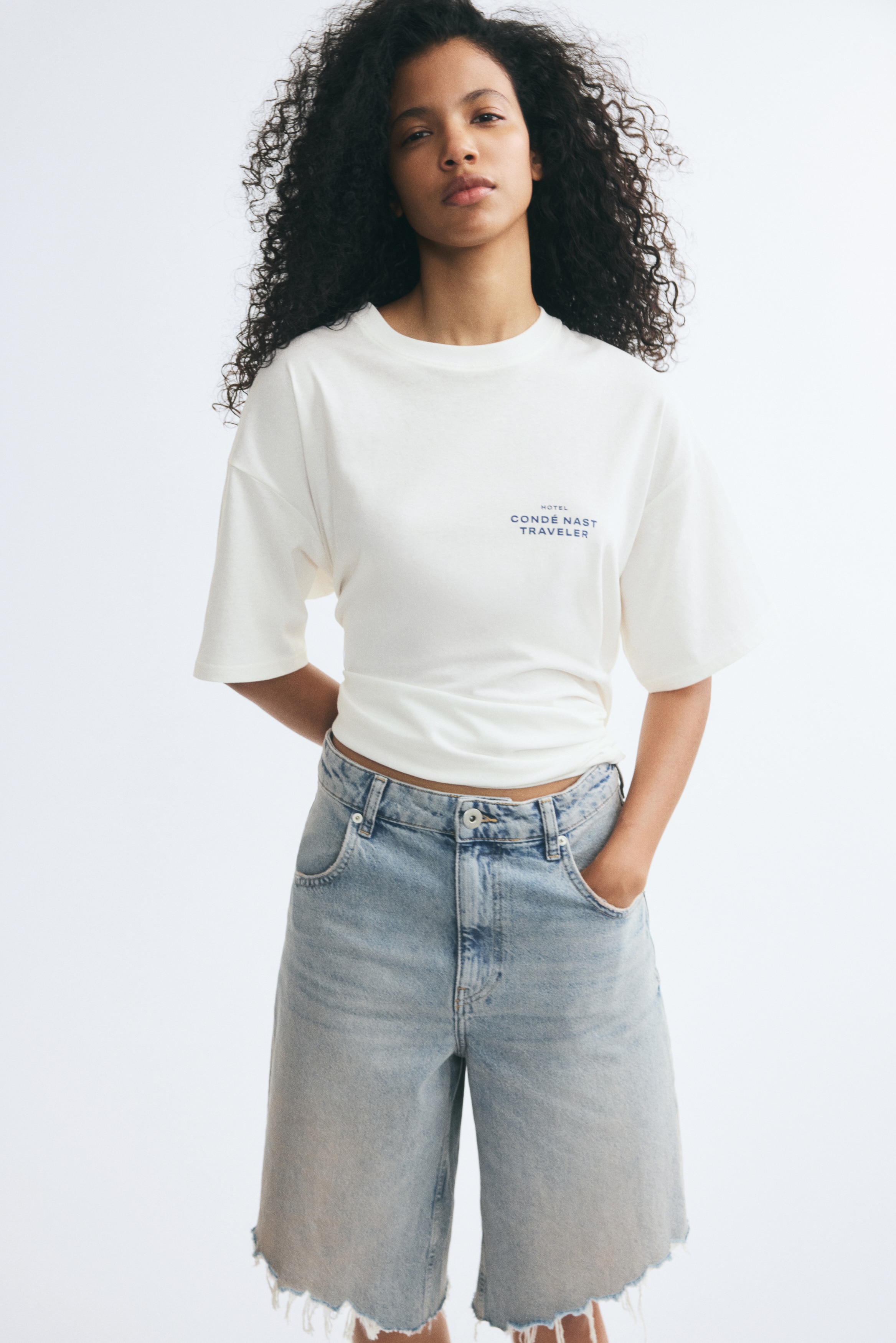 Baskılı Oversize TişörtModel