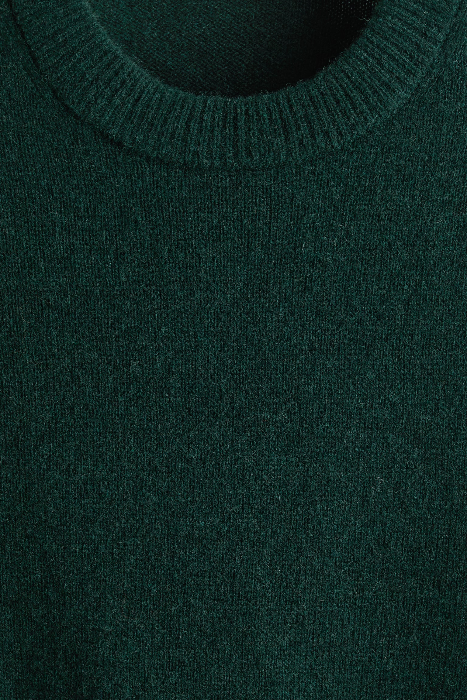 Wełniany sweter Regular Fit - Ciemnozielony/Ciemnobeżowy/Kremowy/Brązowy/Granatowy/Ciemnoszary/Burgundowy - 2