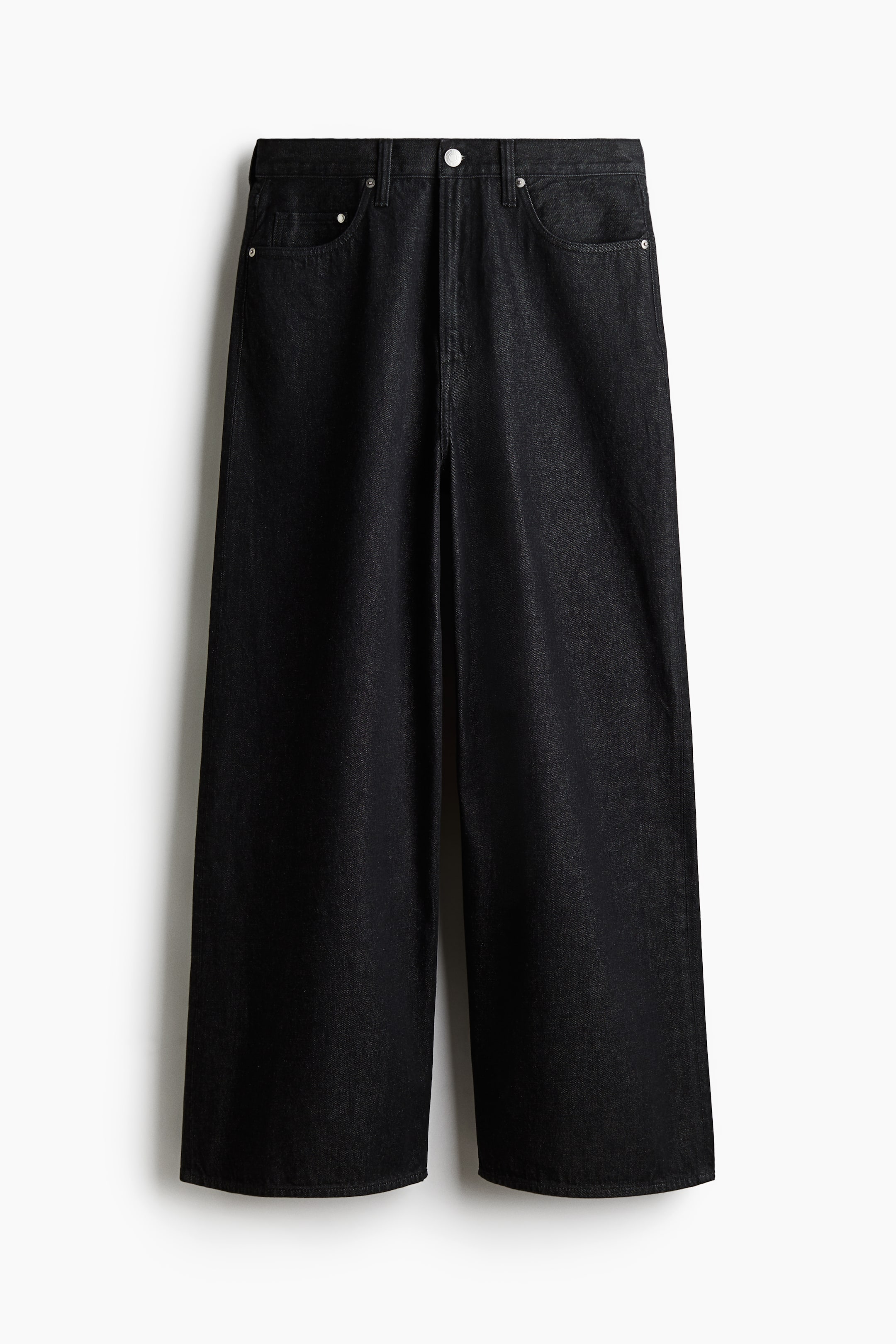 Wide High Jeans - Gris oscuro - Men | H&M MX