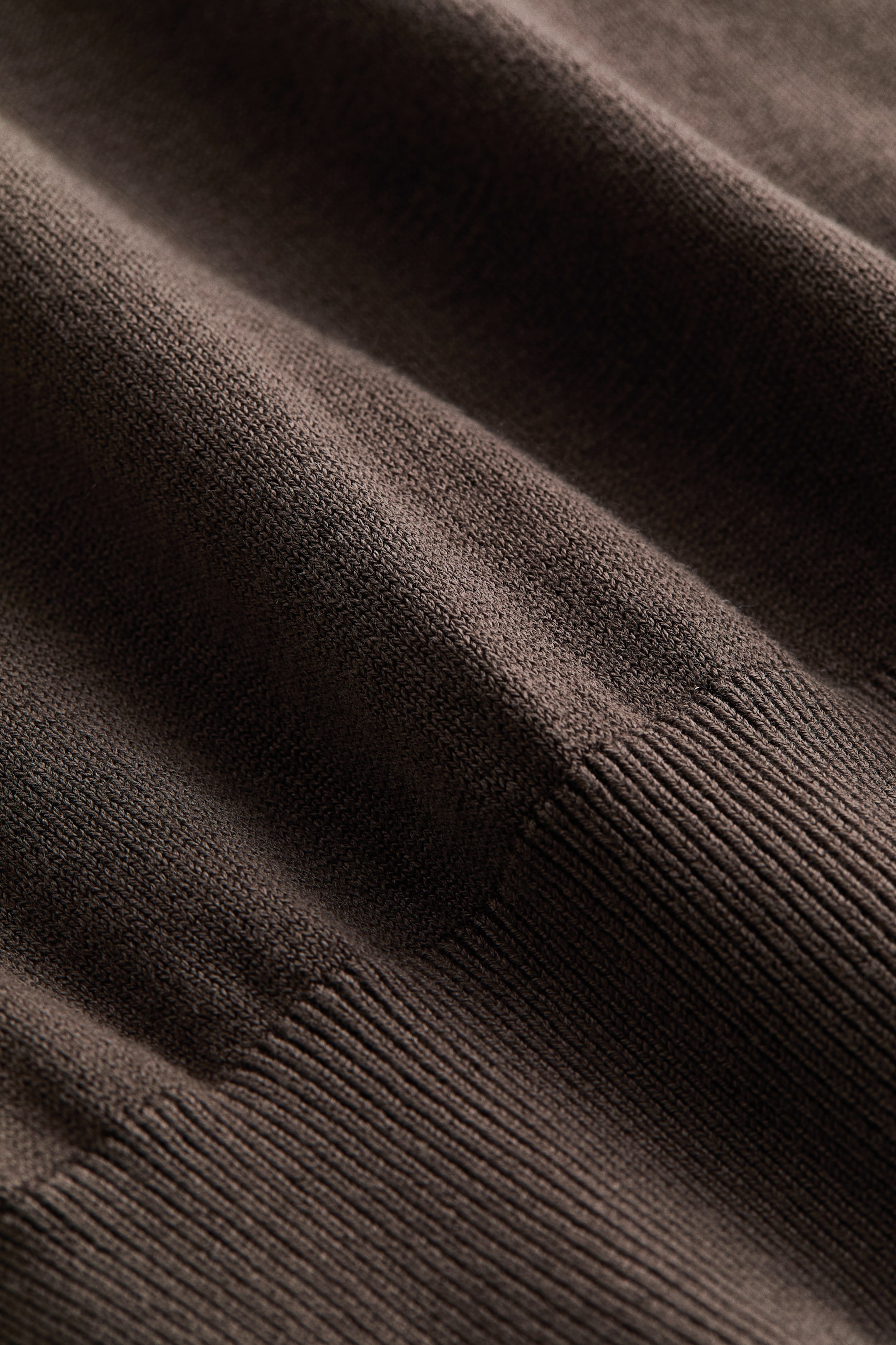 Fine-Knit Turtleneck Top