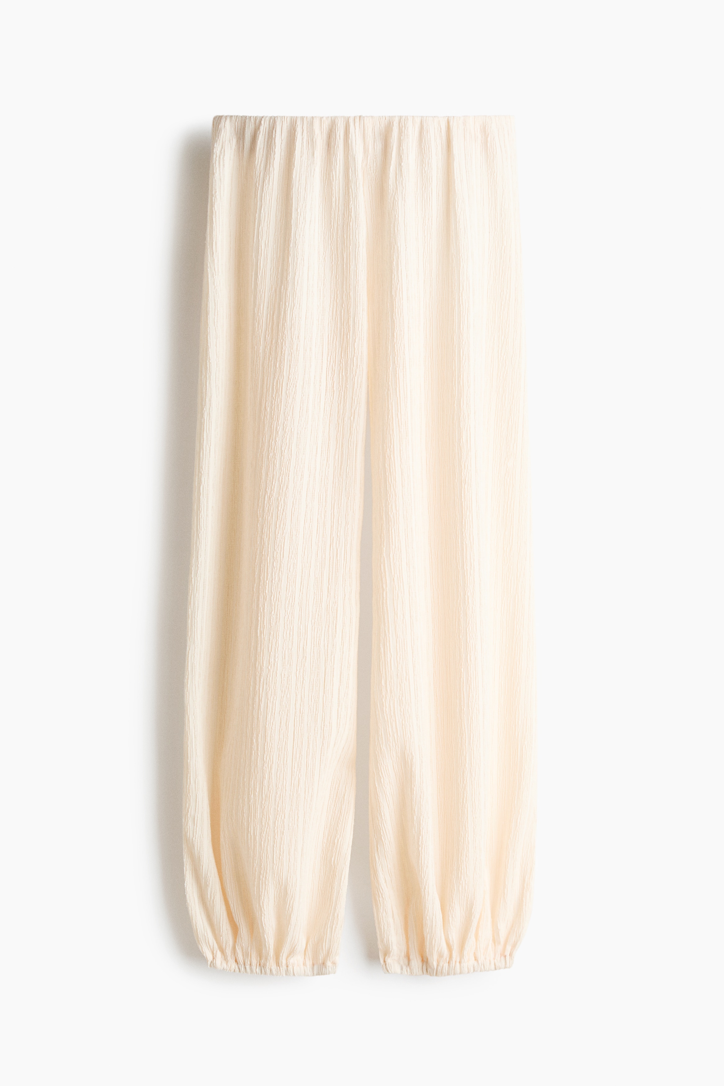 Crinkled Balloon-Leg Pants