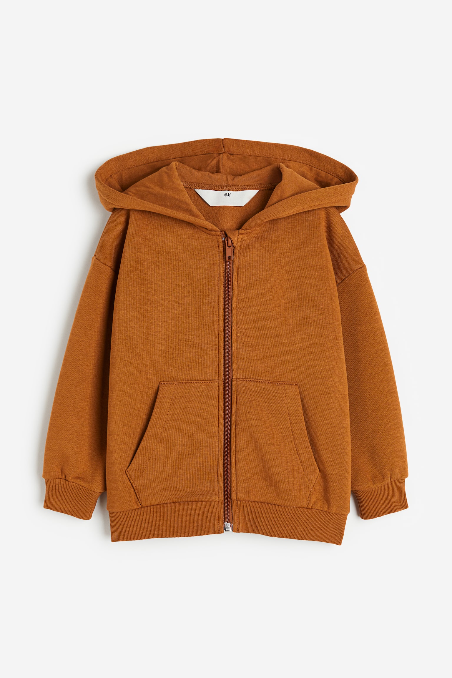 Zip Up Hoodie - Brown/Dark blue/Orange/Grey marle/Dark grey marle - 1