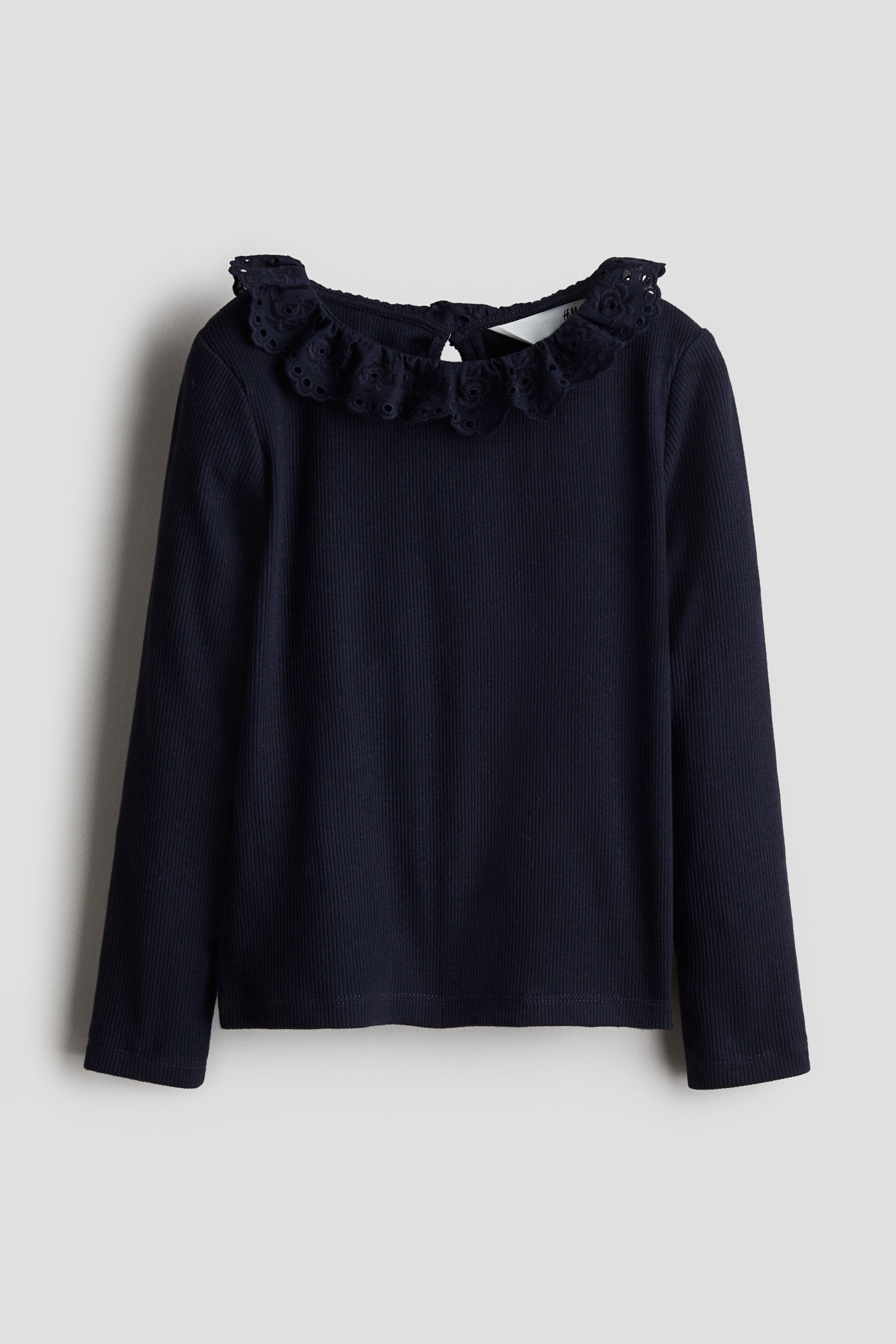 【最終値下げ】HOLIDAY RUFFLE COLLAR TOPS ロンT Ruffle-Collar Top - Red - Kids | H&M US
