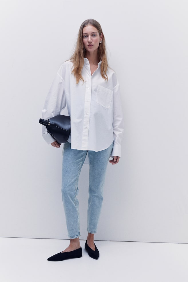 MAMA Slim Ankle Jeans - Lys denimblå/Medium denimblå/Sort/Washed out/Hvid/Sort/Denimblå - 5