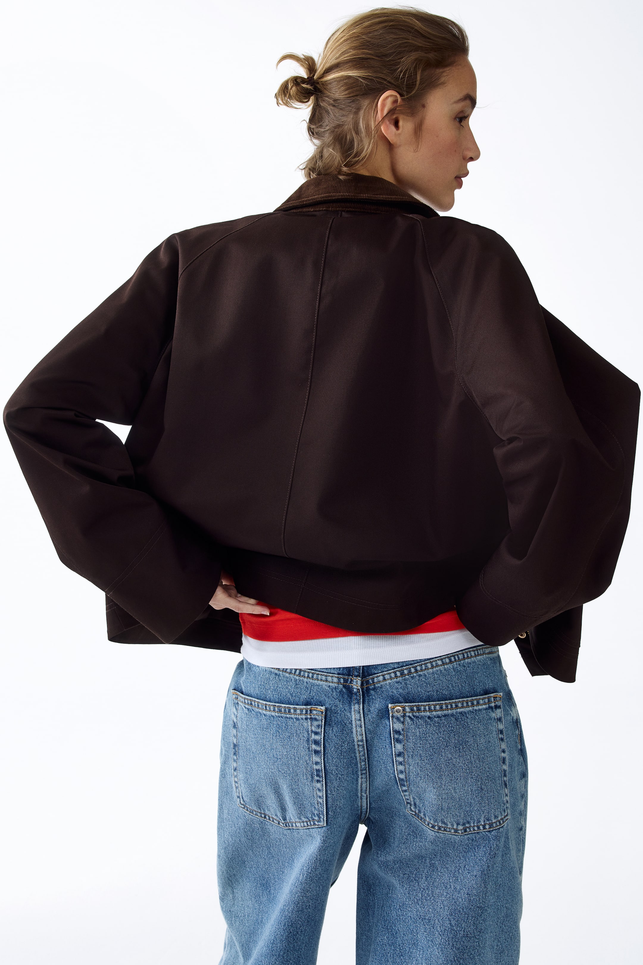 Женские куртки H&M Jacket with Corduroy Collar — фото 6