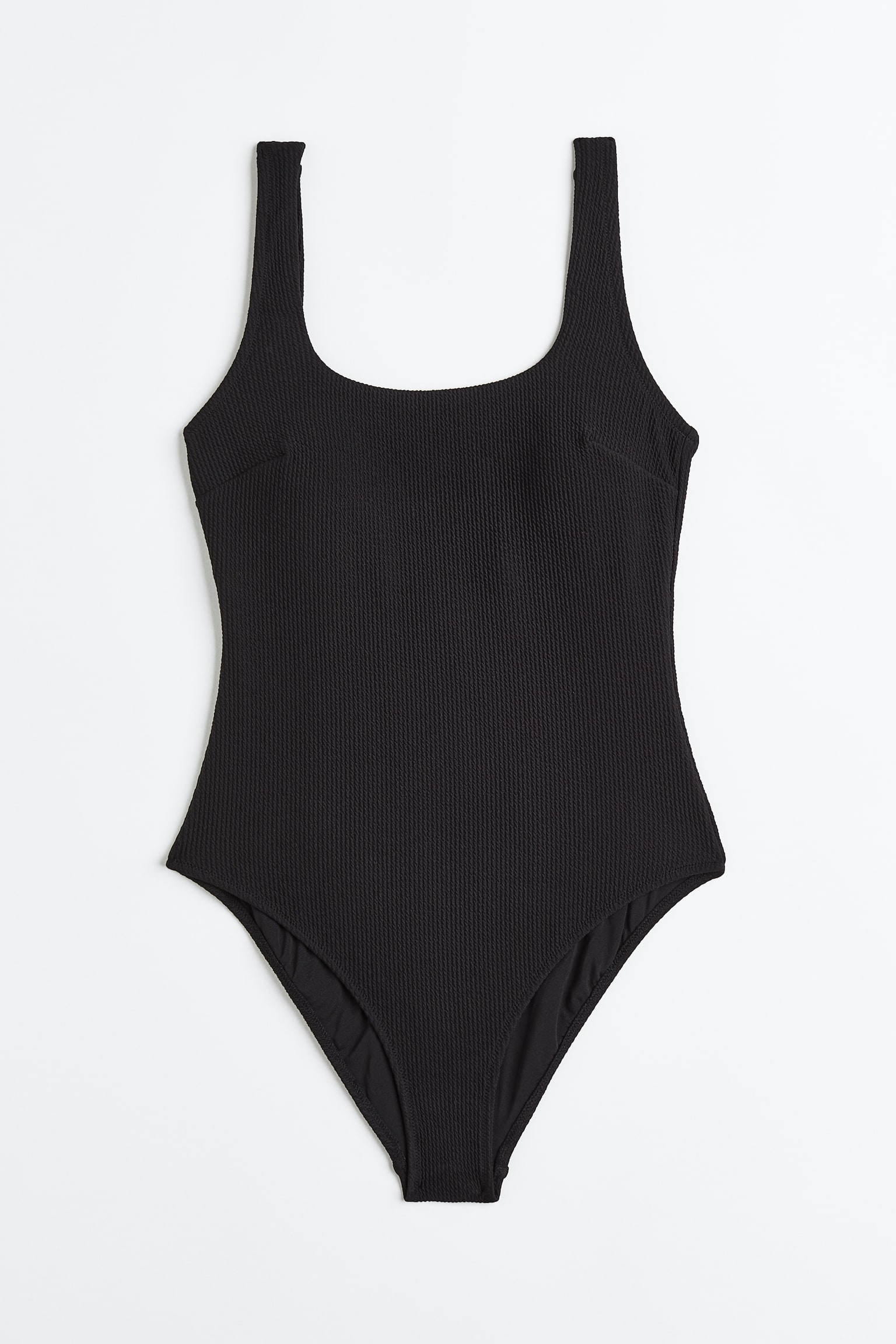 Padded-cup swimsuit - Black - 1