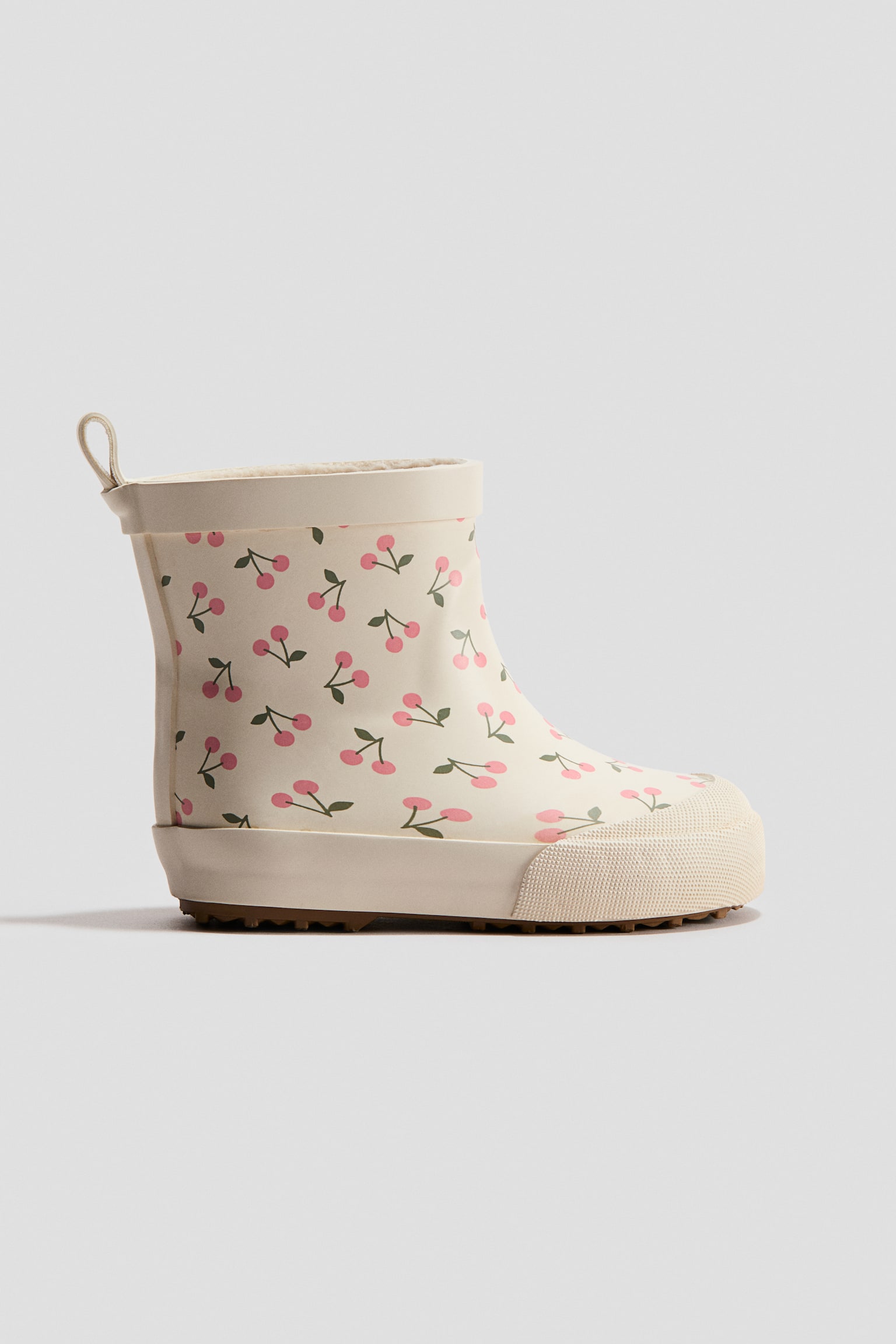 Botas de lluvia - Beige claro/Cerezas/Beige/Diseño de leopardo/Café