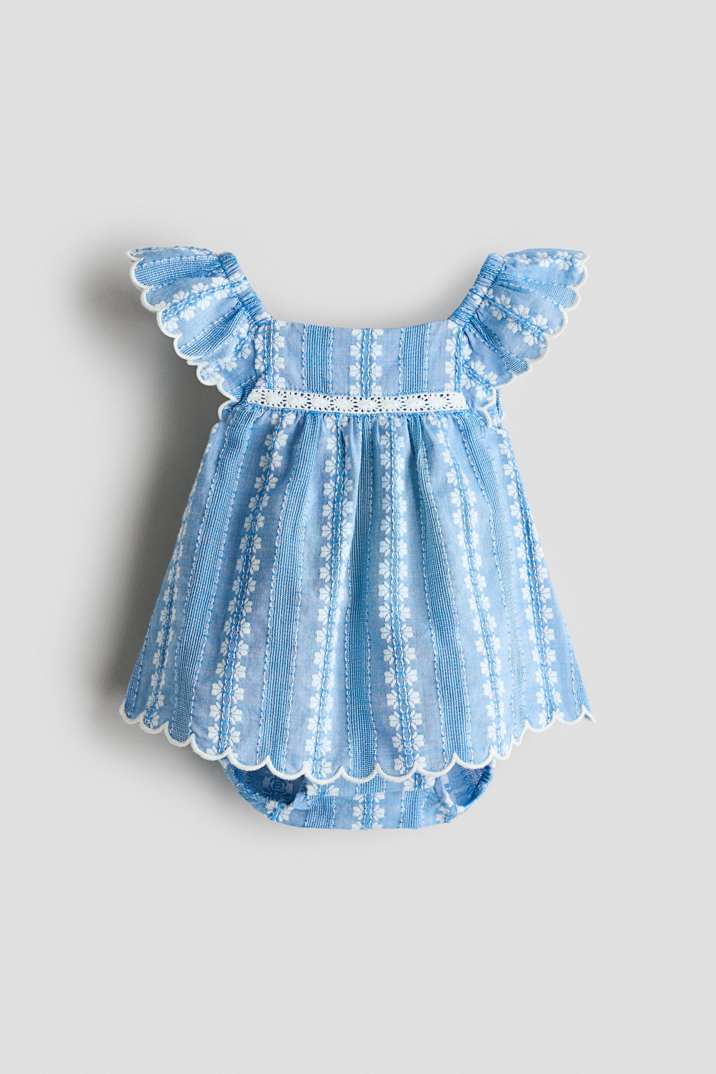blue lace two piece dress Two Piece Mermaid Scoop Neck Light Blue Lace Prom Dresses US10 / As Picture