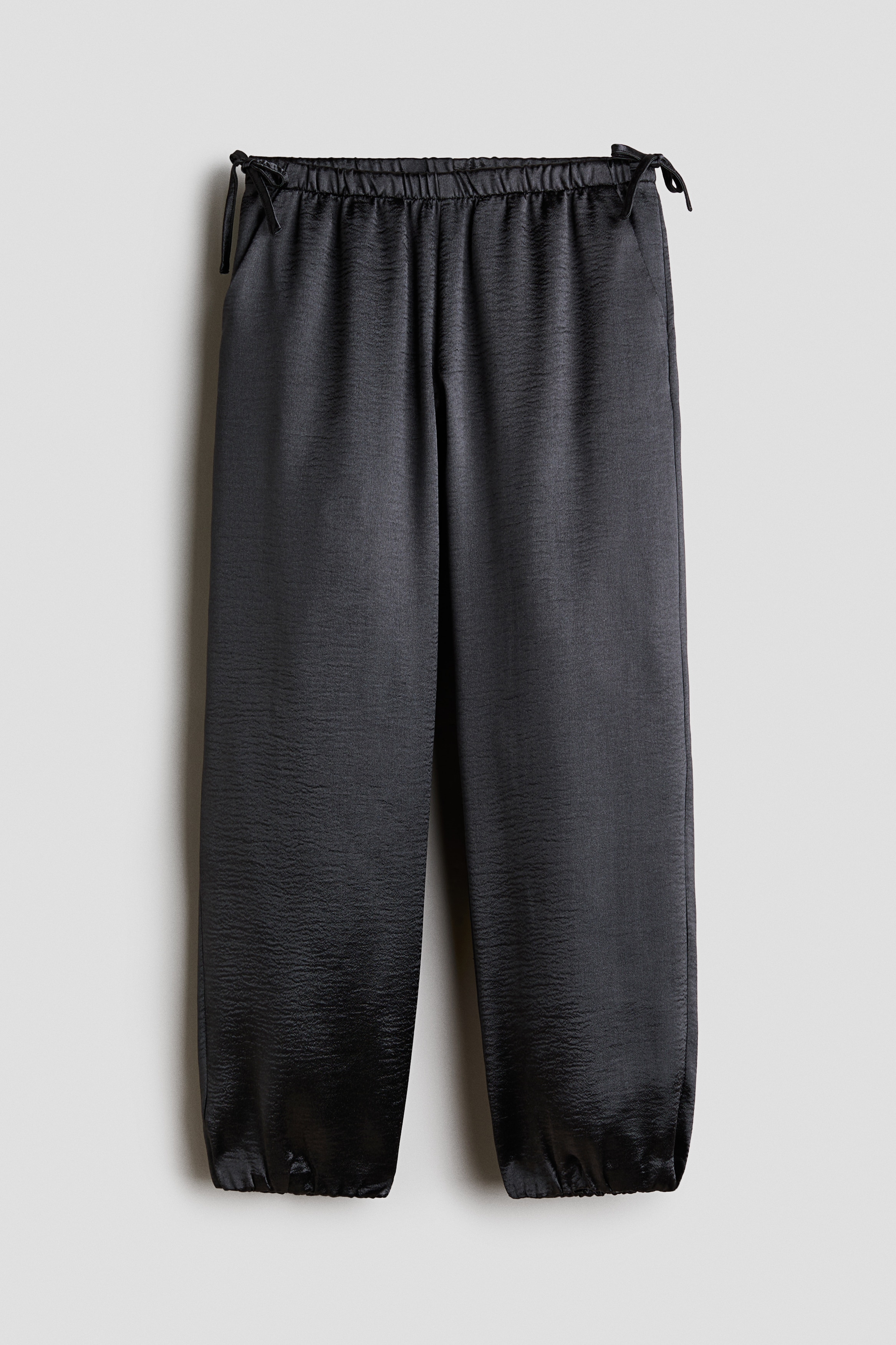 Balloon-Leg Satin Pants