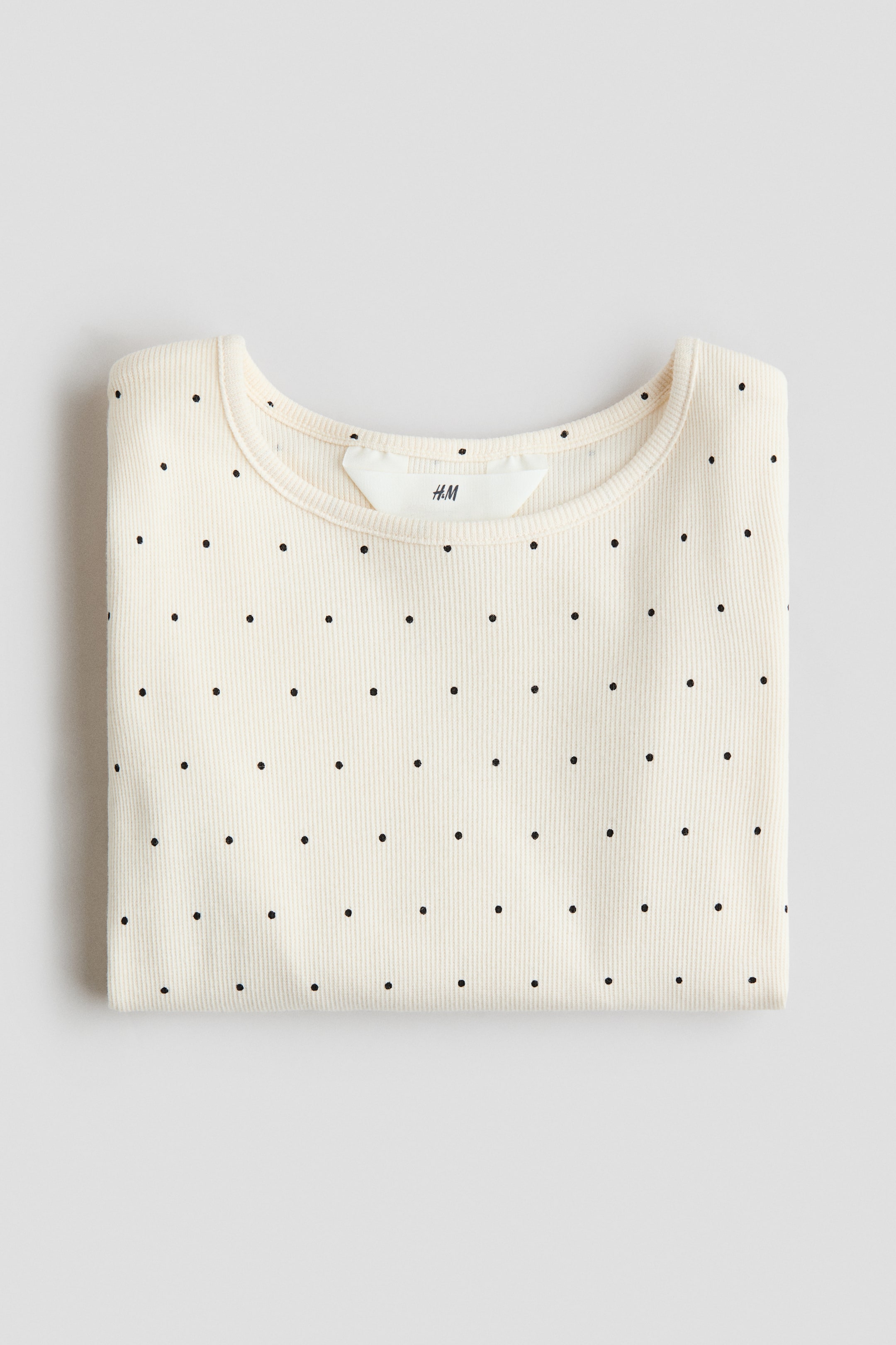 Ampliar la imagen: Conjunto de 2 piezas con vestido y top - Beige claro/Negro denim - Kids | H&M MX 3