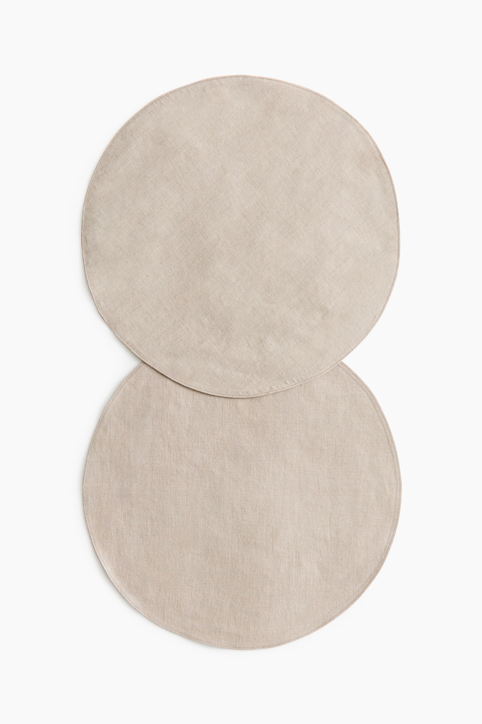 2-pack linen place mats - בז' - 1