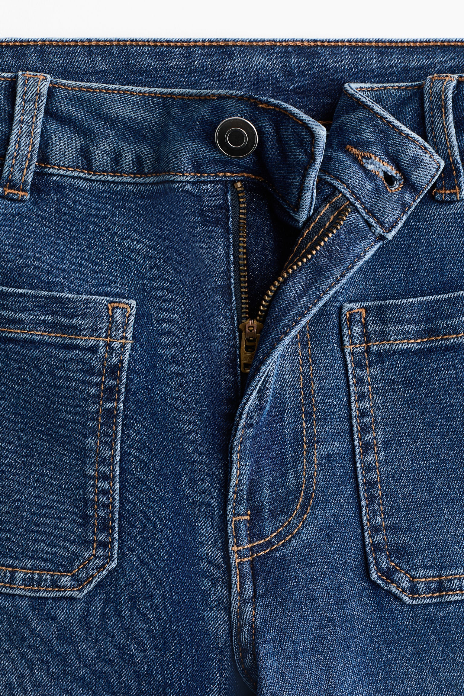 Wide High Jeans - כחול ג'ינס כהה/כחול נייבי ג'ינס - 6