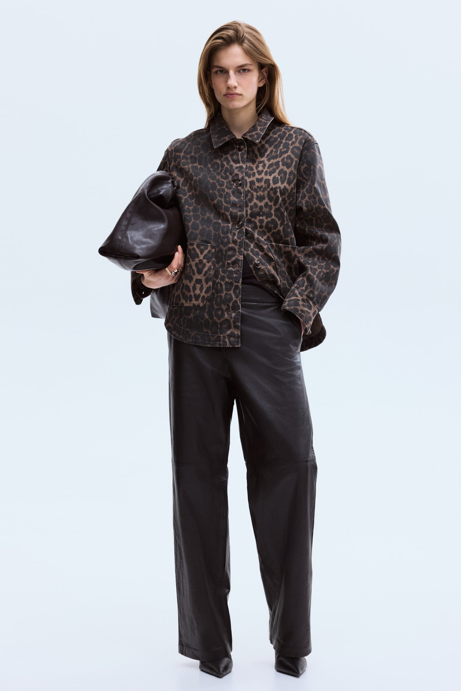 Τζάκετ - Σκούρο καφέ/λεοπάρ/Σκούρο μπλε denim/Χακί - 5