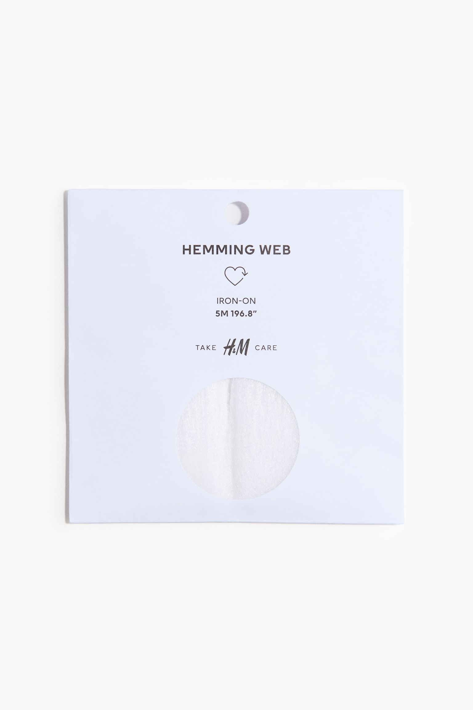 Iron-on hemming web - White