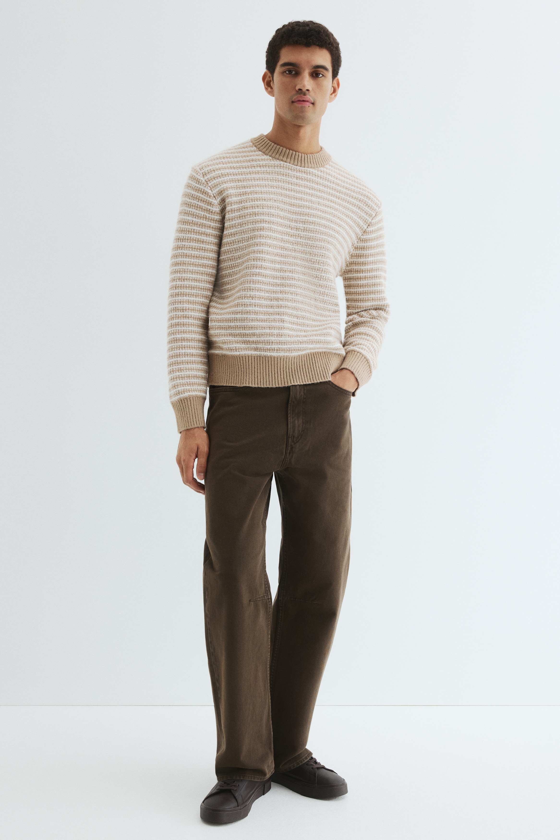 Regular Fit Jacquard-knit jumper