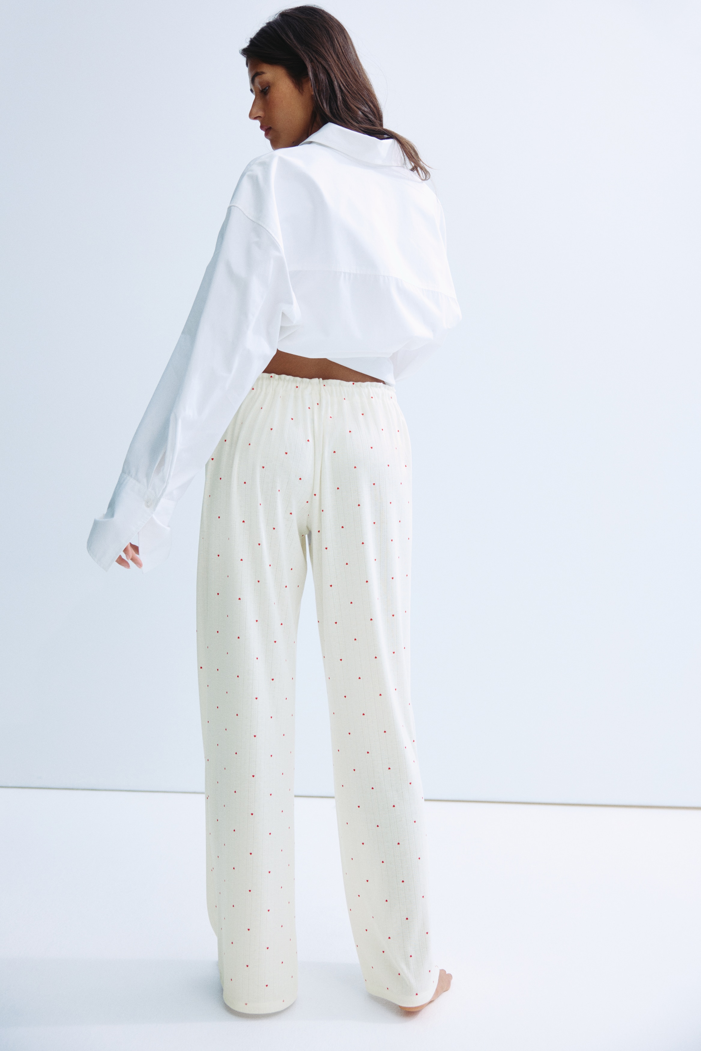 Pointelle pyjama bottoms