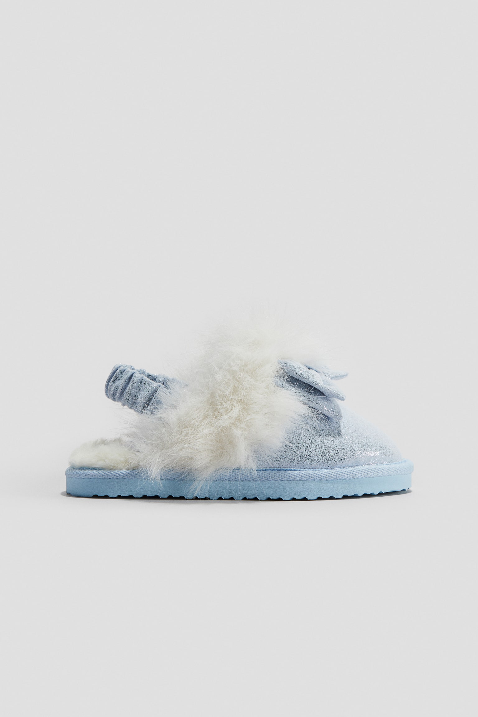 Детские тапочки H&M Glittery Slippers, цвет: Светлый синий — фото 2