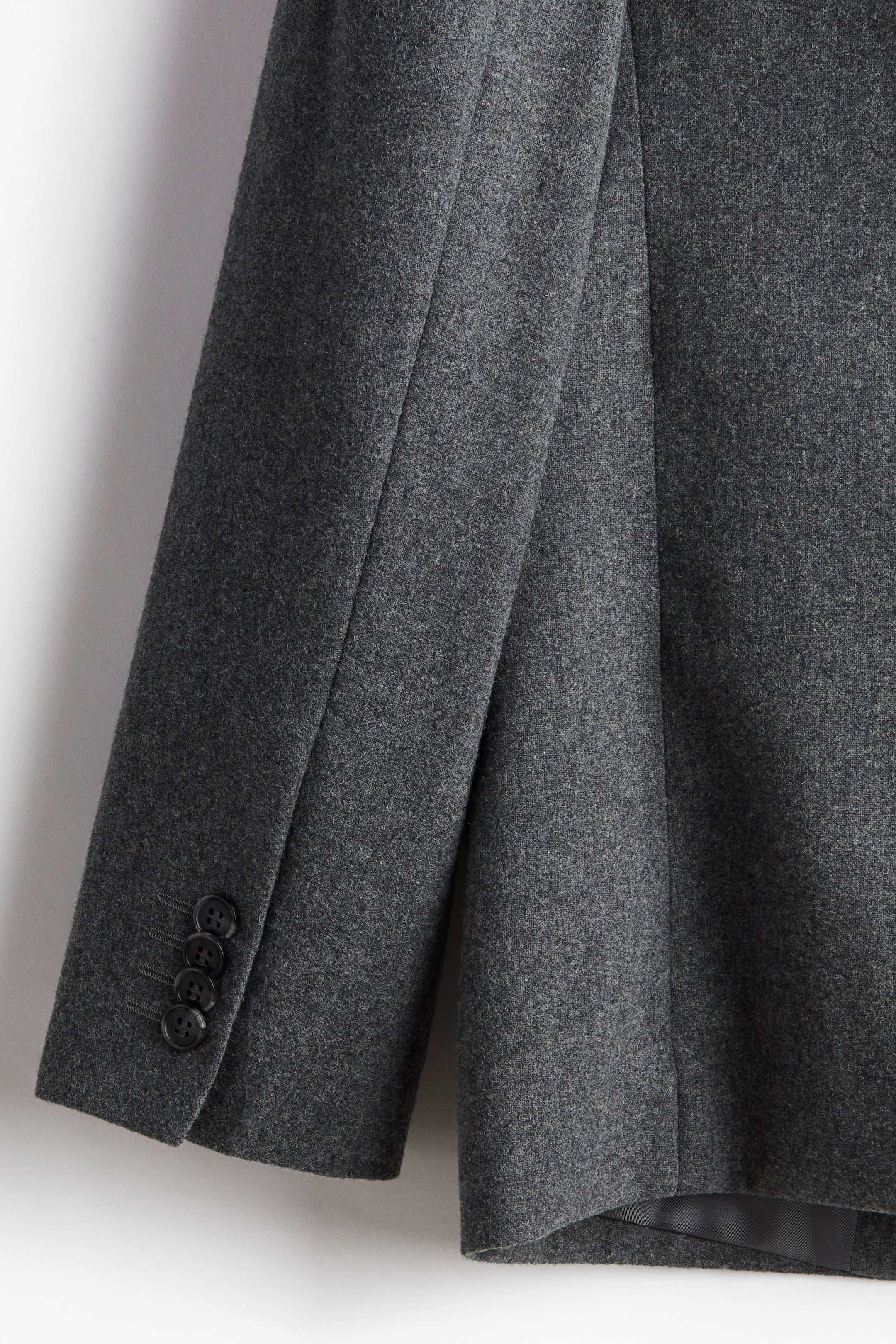 Regular Fit Wool-blend jacket - Dark grey marl - Men | H&M GB 7