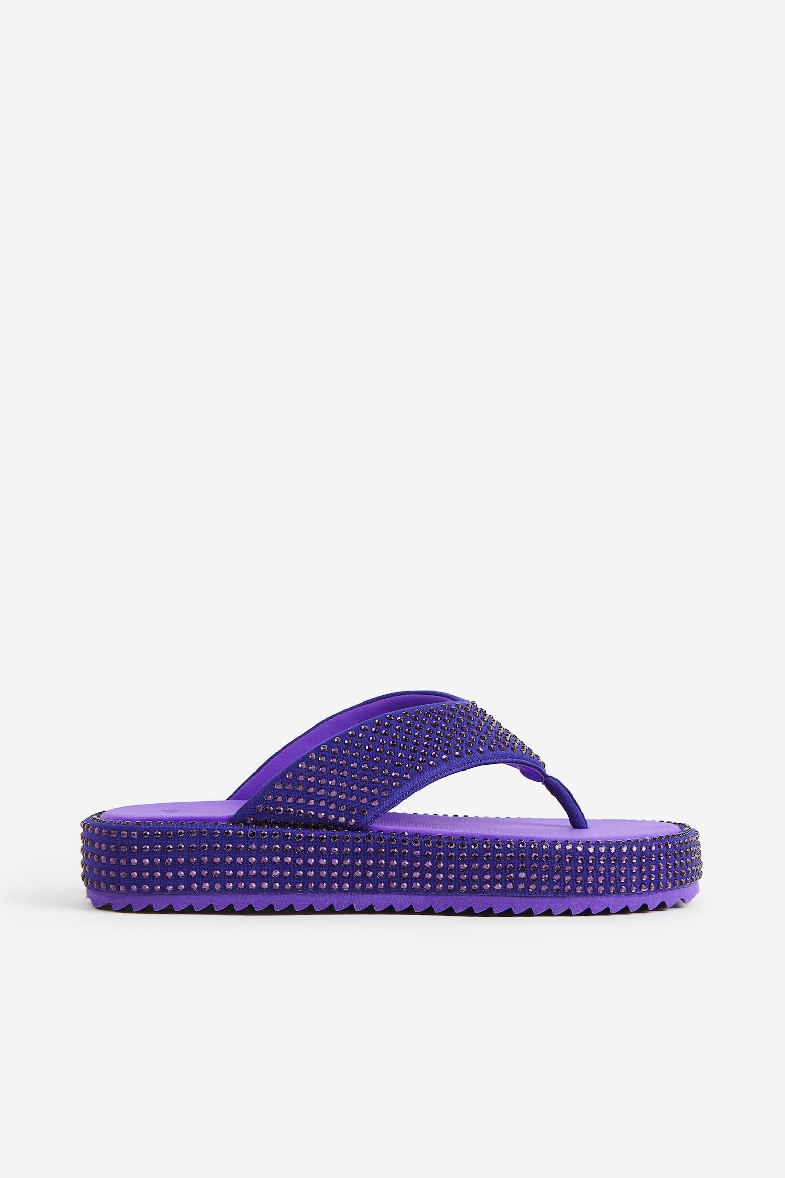 Flatform Thongs - Dark purple/Bright orange/Bright green - 1