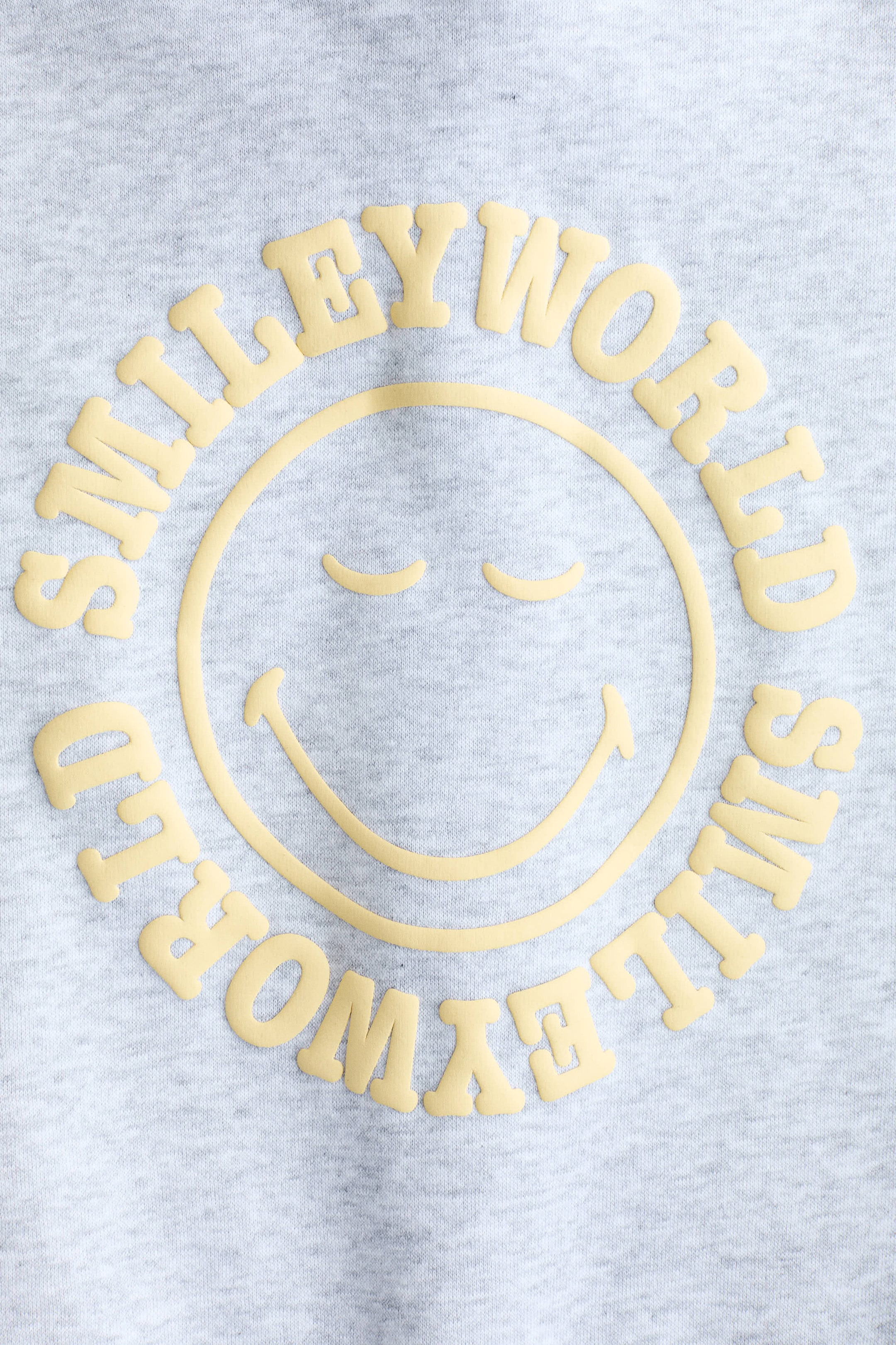 Ampliar la imagen: Sudadera con diseño - Gris jaspeado/SmileyWorld® - Kids | H&M MX 2