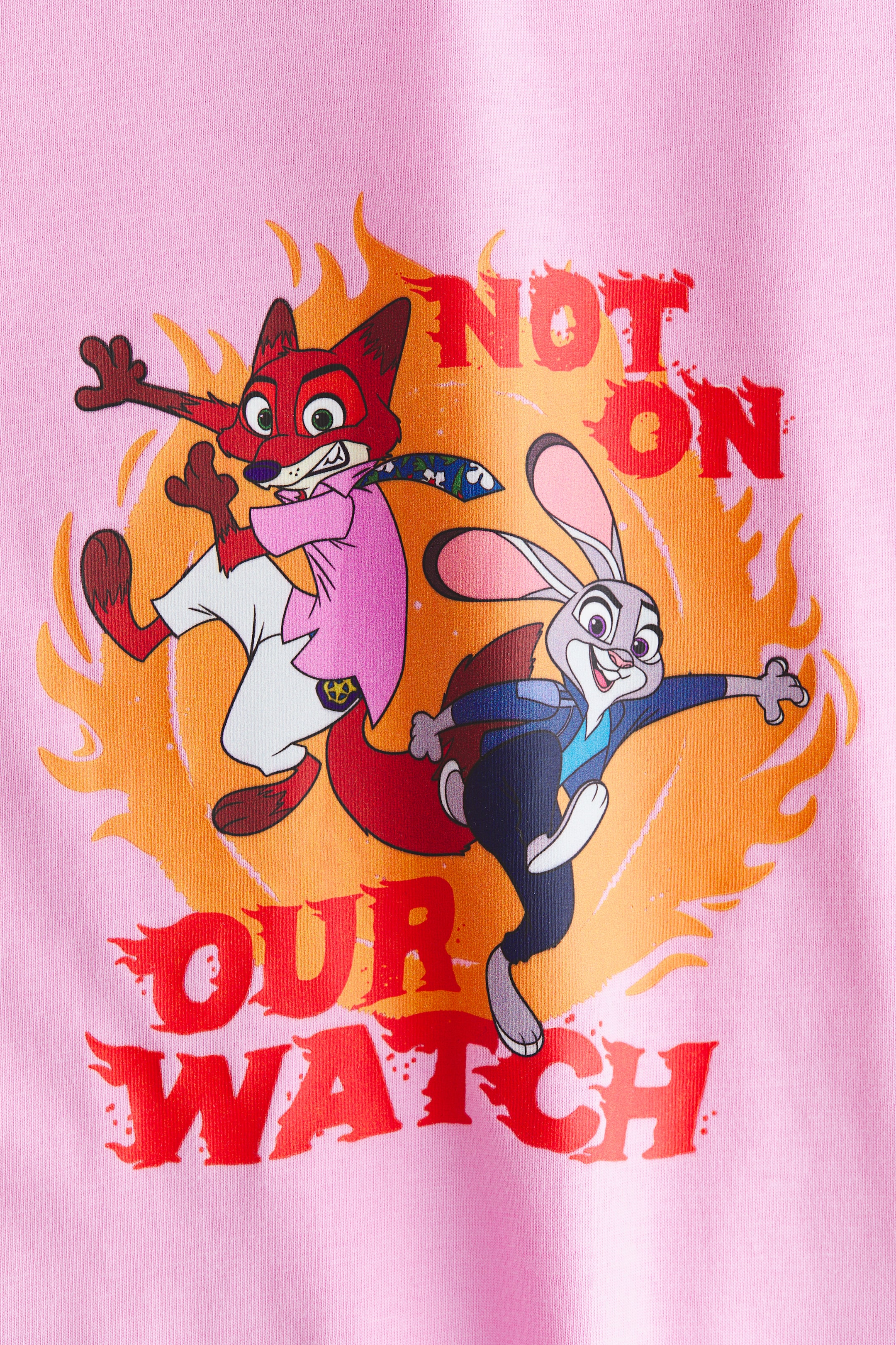 View larger image: Printed cotton T-shirt - Pink/Zootopia - Kids | H&M SG 5